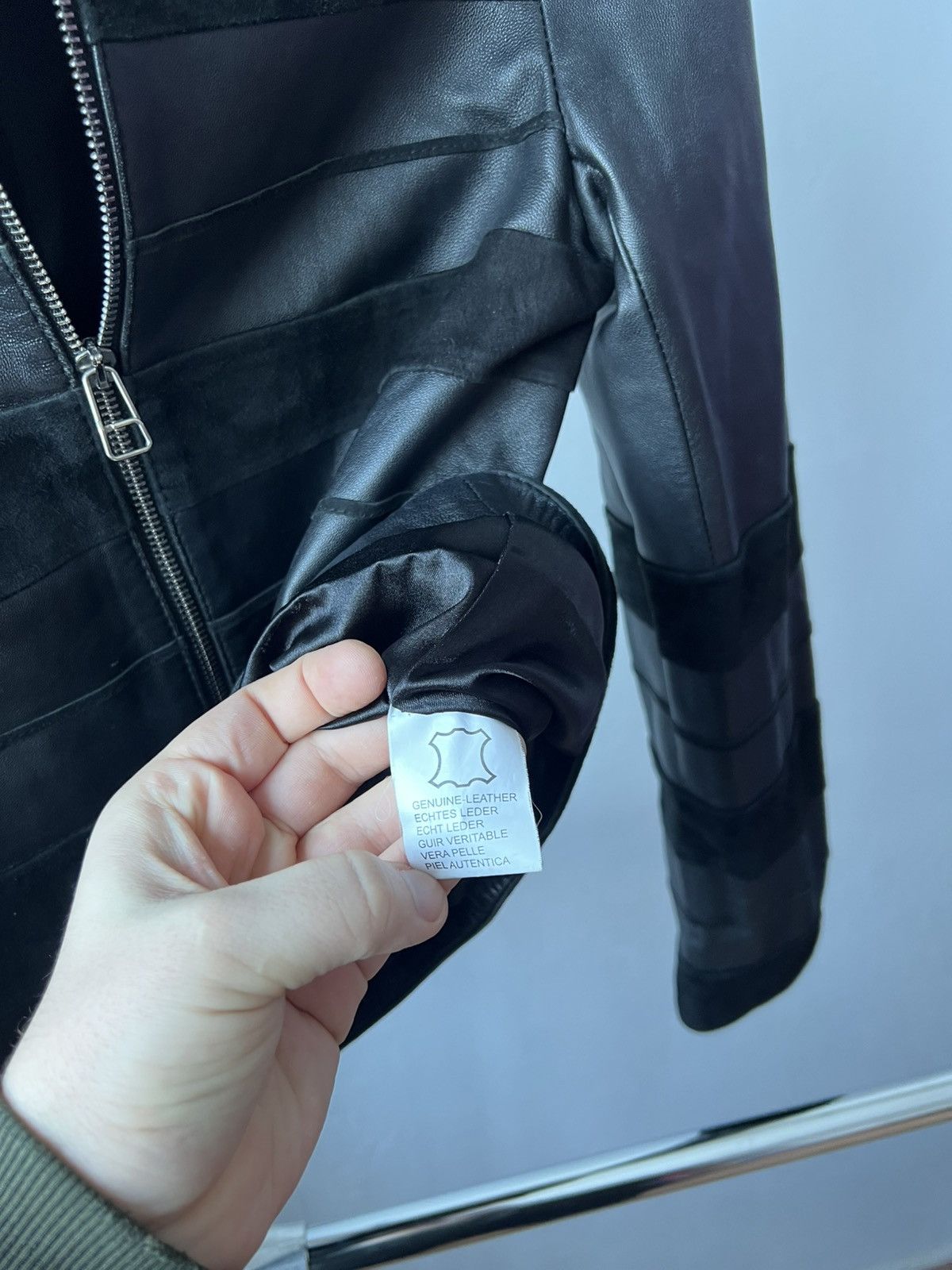 Lanvin AW 1990 RARE LANVIN ARCHIVAL BIKER LEATHER BLACK JACKET SZ S Size S / US 4 / IT 40 - 10 Thumbnail
