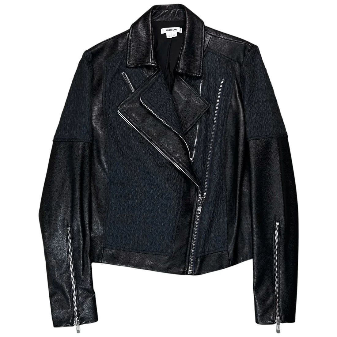 Helmut Lang Helmut Lang Jacquard Multi Zip Leather Jacket - AW12 Size US XS / EU 42 / 0 - 1 Thumbnail