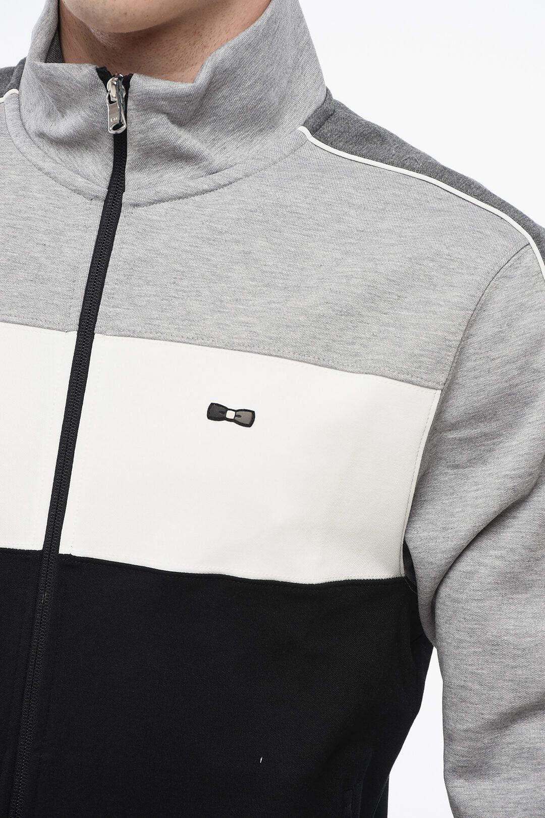 Eden Park og1mm0426 Color-Block Sweatshirt in Grey Size US S / EU 44-46 / 1 - 3 Thumbnail