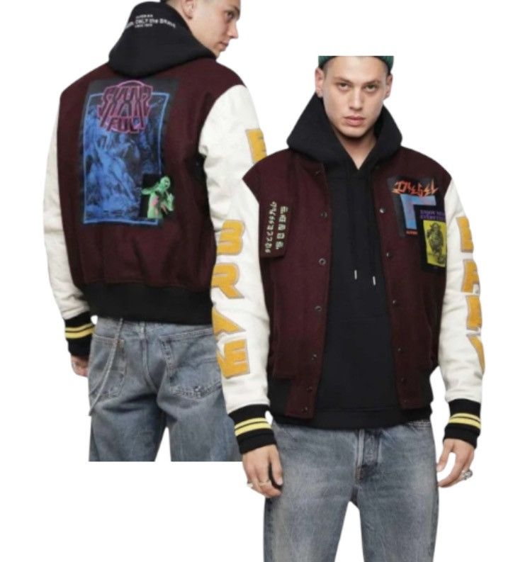 Diesel Diesel 2018AW Varsity Bomber Jacket Size US S / EU 44-46 / 1 - 1 Thumbnail