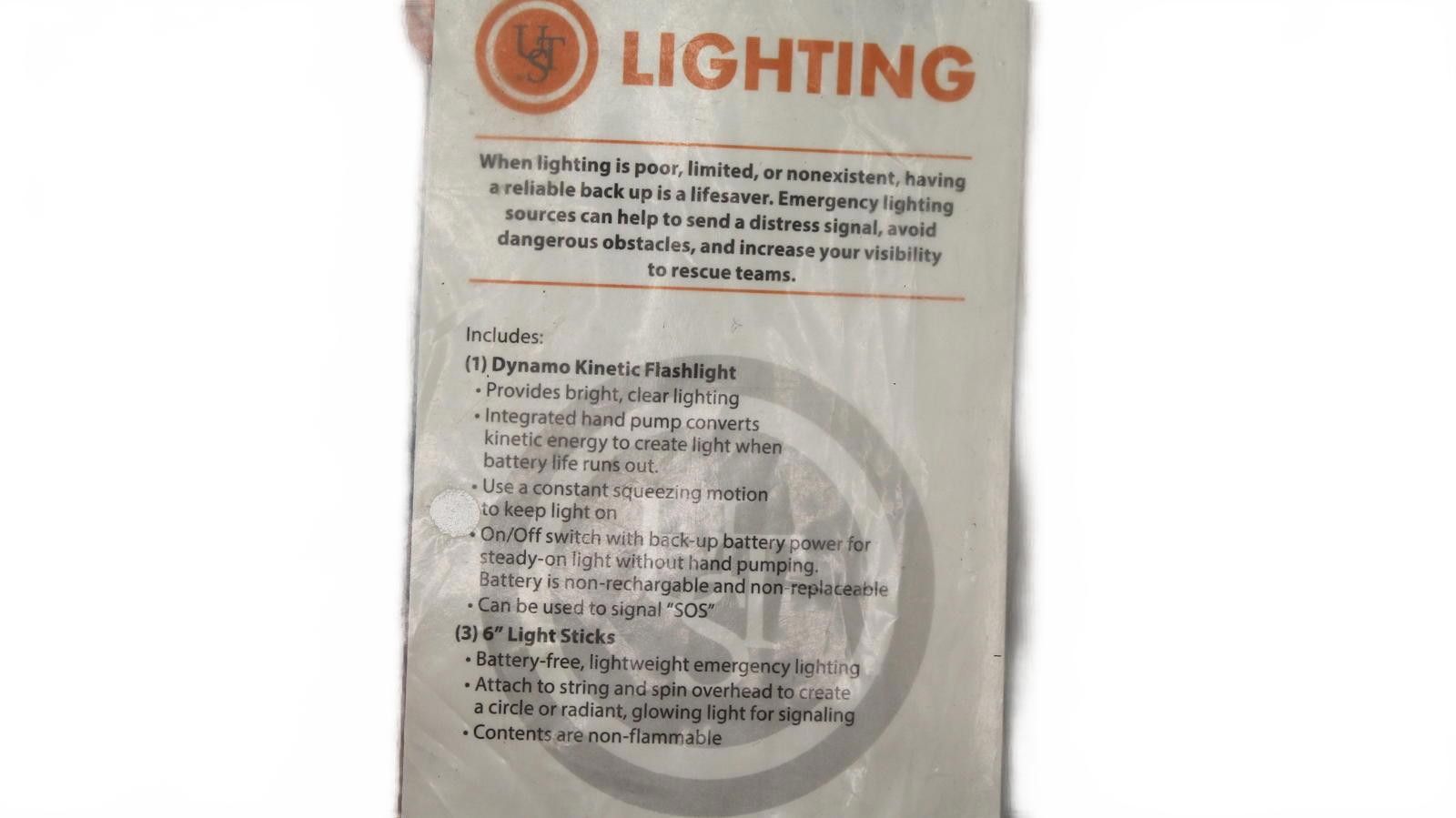 Designer Ultimate Survival Lighting Kit w/ Dynamo Kynetic Flashlight Size ONE SIZE - 2 Thumbnail