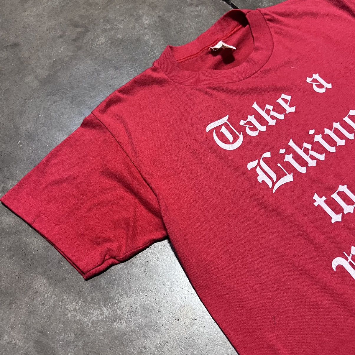 Vintage Vintage 70s 80s Graphic Tee Faded Paper Thin USA Viking Size US M / EU 48-50 / 2 - 3 Thumbnail