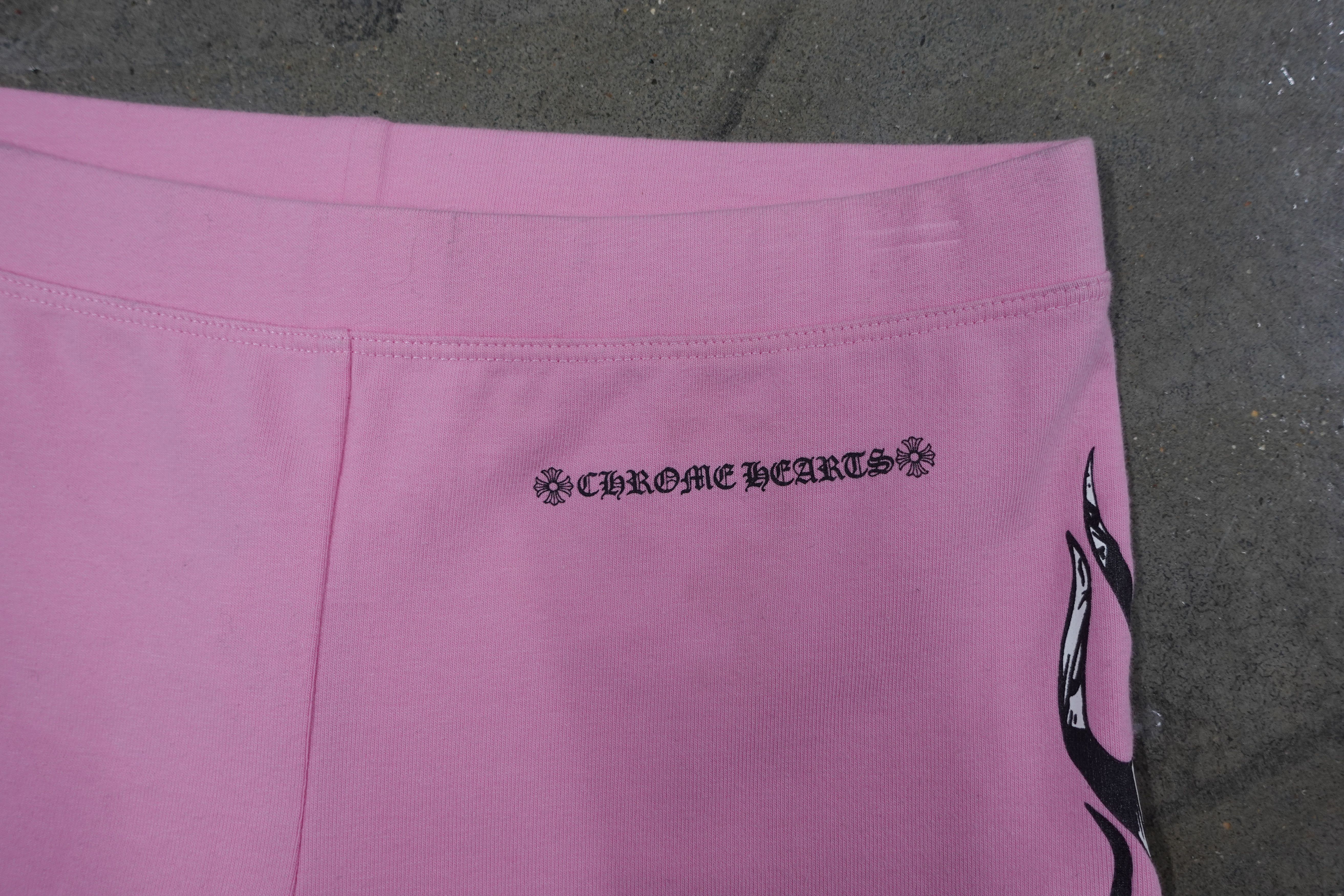 Chrome Hearts CHROME HEARTS MATTY BOY FLAME BIKER SHORTS PINK Size 28" / US 6 / IT 42 - 3 Thumbnail