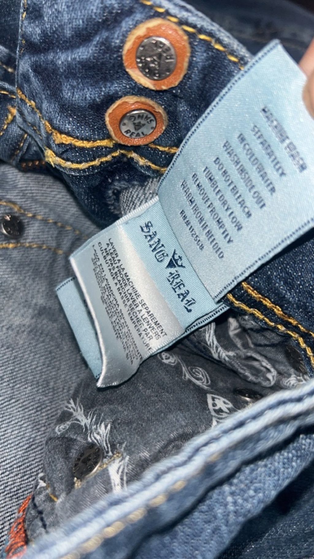 Other Women's Sang Real Blue Skinny Jeans Size 29 Size 29" - 7 Thumbnail