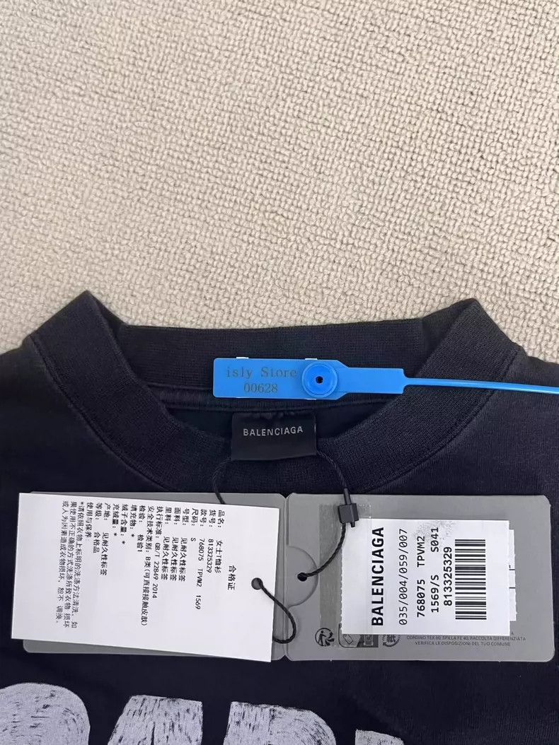 Balenciaga Balenciaga Monogrammed crewneck short sleeve regular T-shi Size S / US 4 / IT 40 - 5 Thumbnail