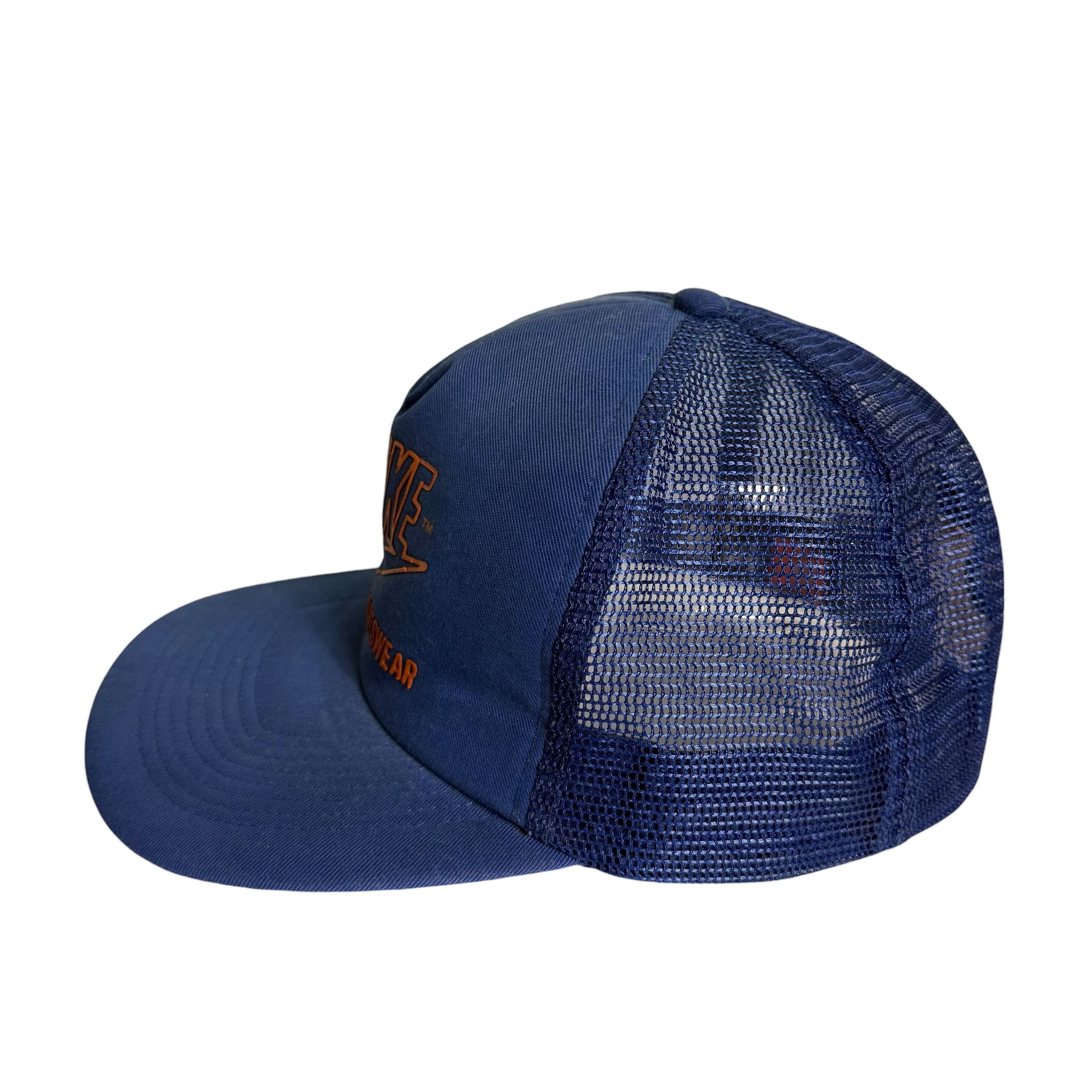 Nike 🔥RARE🔥Vintage Nike Swoosh Trucker Hat Cap Size ONE SIZE - 5 Thumbnail