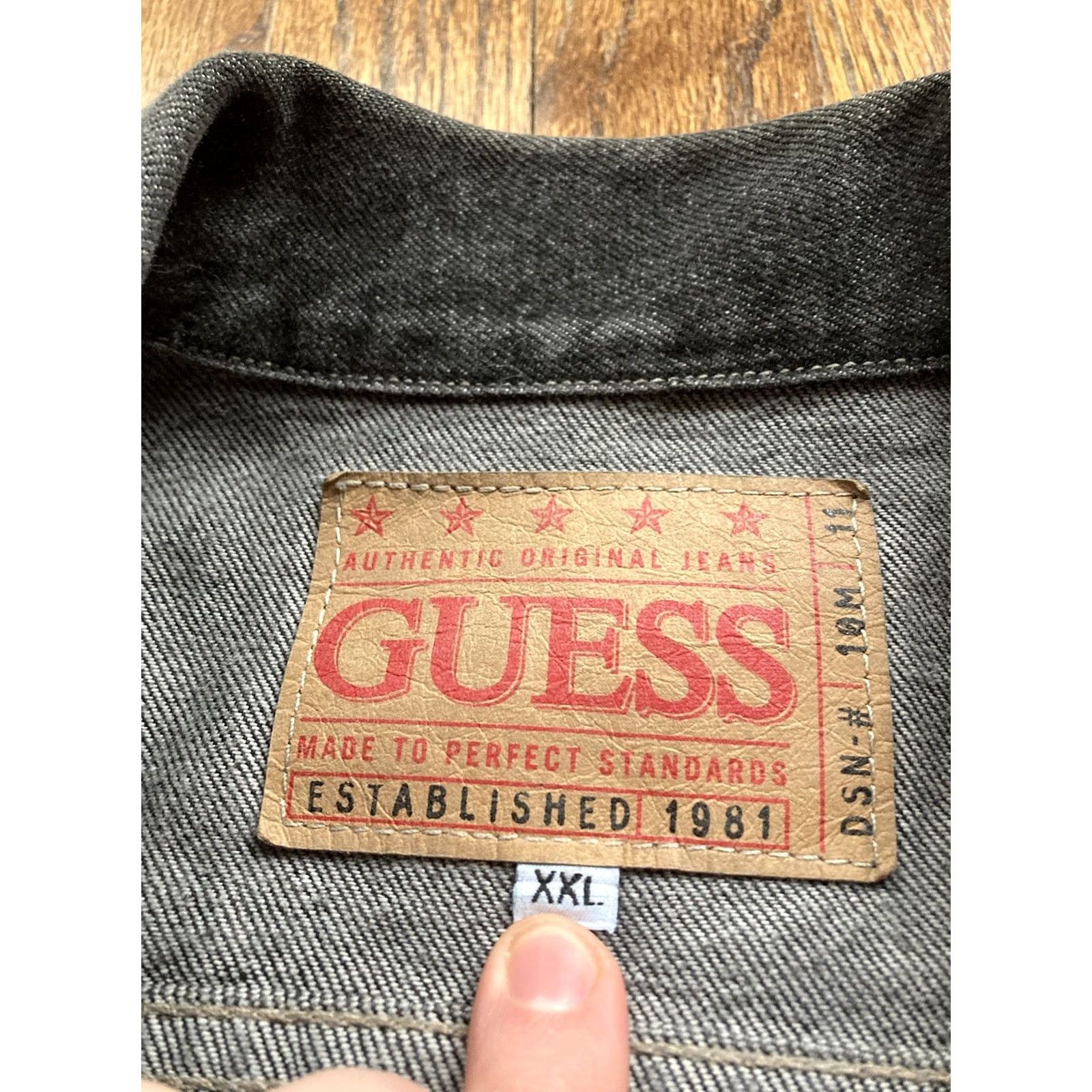 Guess Vintage Guess Denim Jacket Mens 2XL Black Trucker USA Made Georges Marciano 80s Size US XXL / EU 58 / 5 - 6 Thumbnail