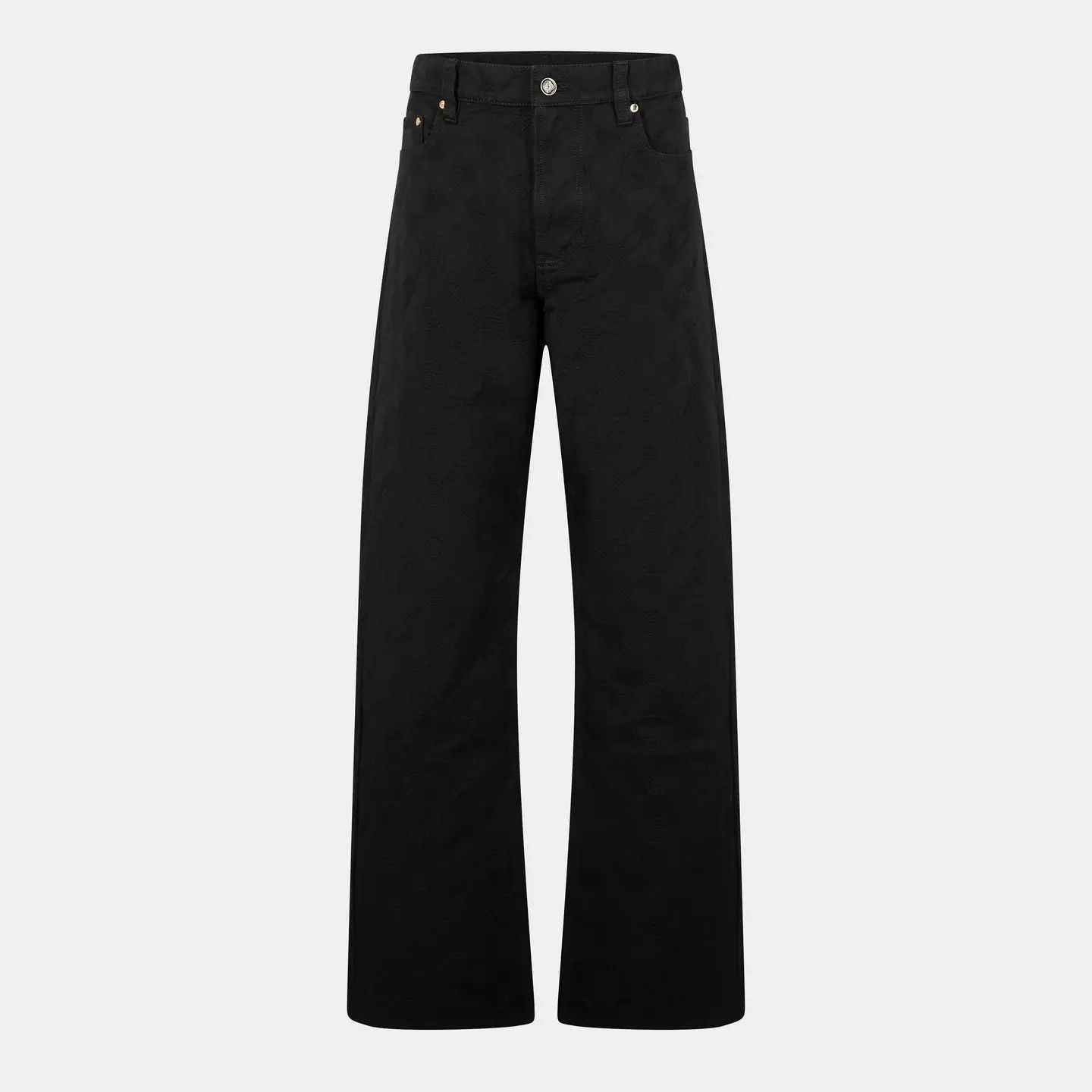 Casablanca o1g2r1mq0426 Structured Fit Straight Leg Jeans in Black Size US 34 / EU 50 - 1 Thumbnail