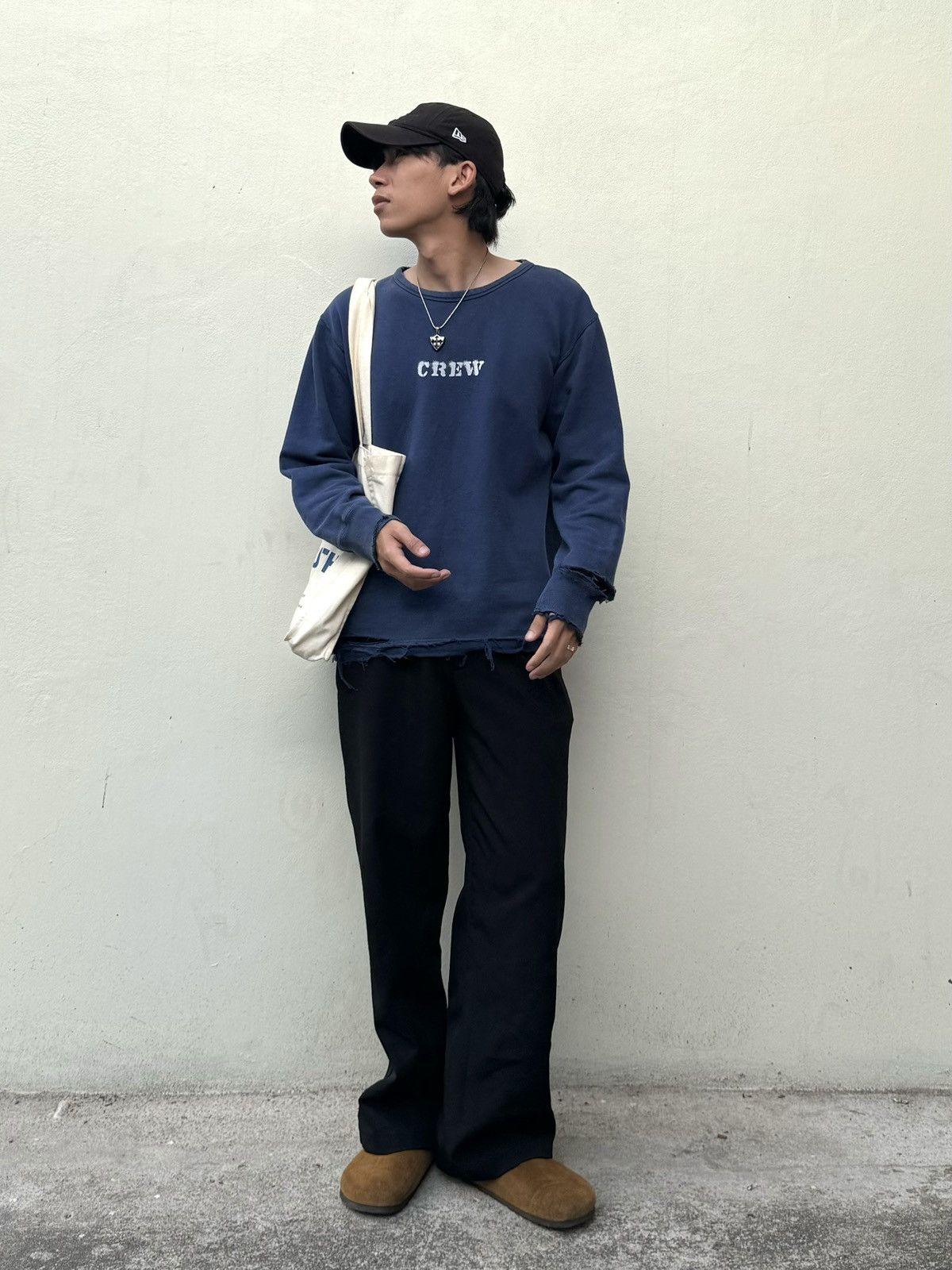 Kapital × Vintage Distressed “Crew” U.S Army Pearl Diver Perfect Sweatshirt Size US XS / EU 42 / 0 - 4 Thumbnail