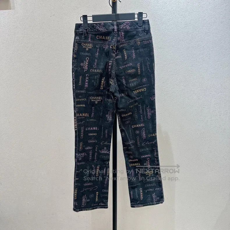 Chanel Chanel Denim graffiti trousers Size 24" / US 00 / IT 34 - 4 Thumbnail