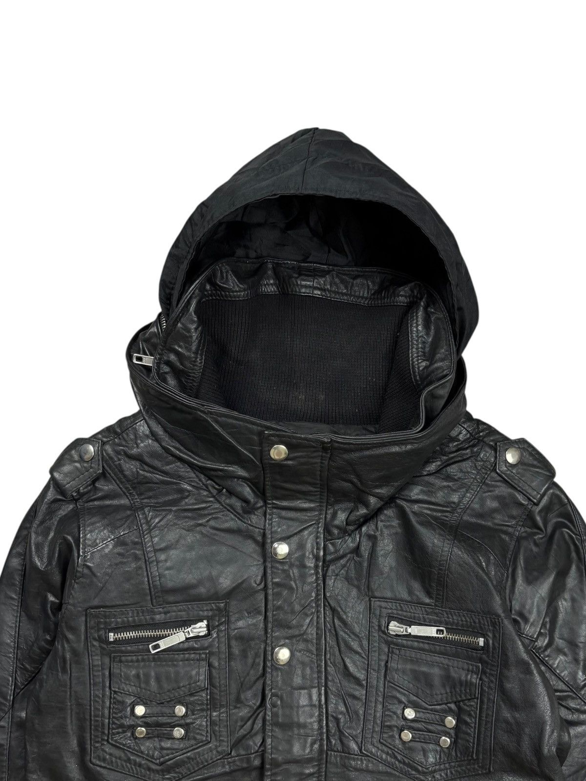 Ekam 2000s Royal Sense - Apocalypse Style Leather Bono Jacket Size US M / EU 48-50 / 2 - 7 Thumbnail