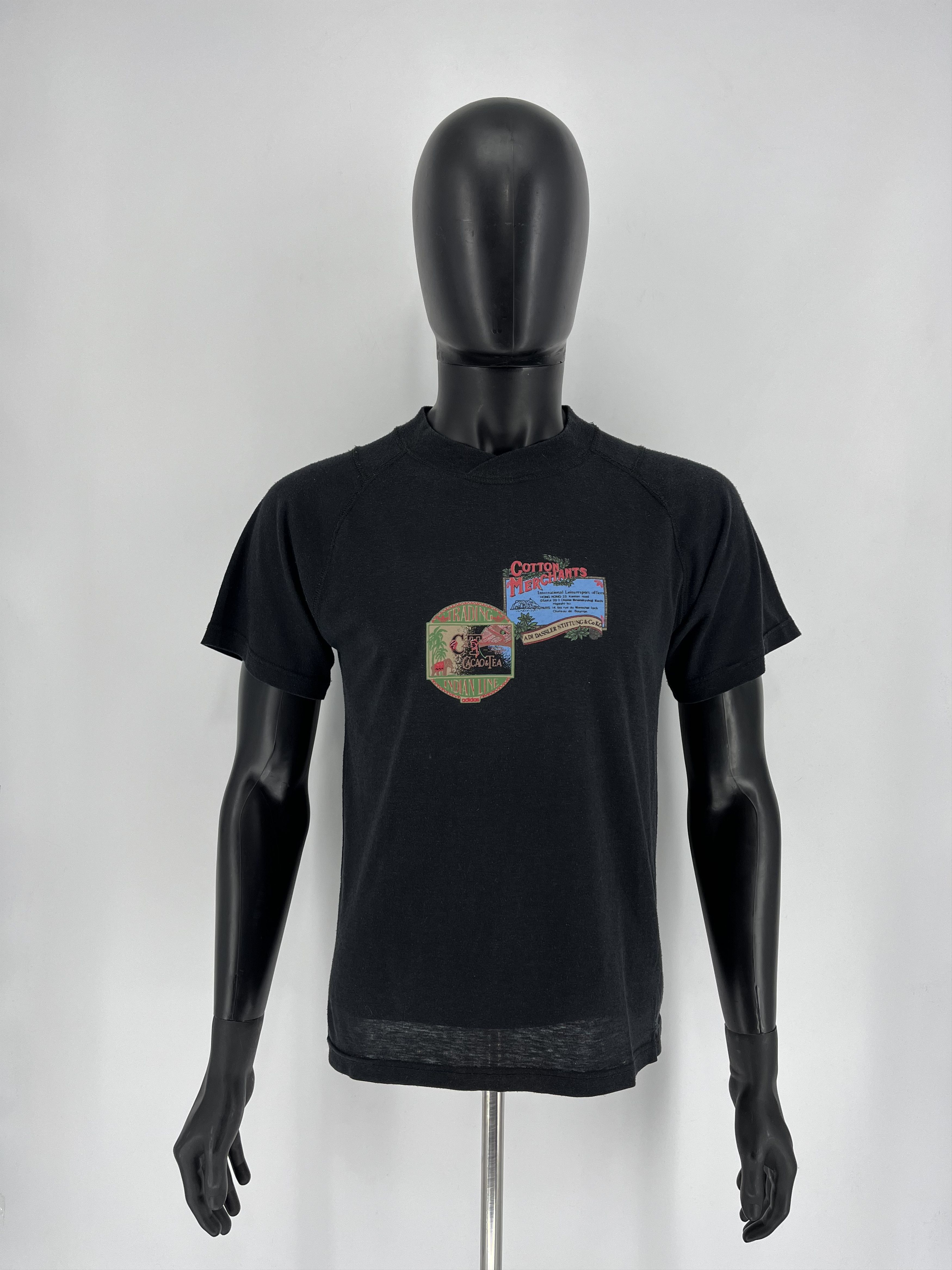 Adidas × Vintage RARE!! Vintage Y2K 90s Adidas Logo Tee Streetwear Made Spain Size US S / EU 44-46 / 1 - 2 Thumbnail