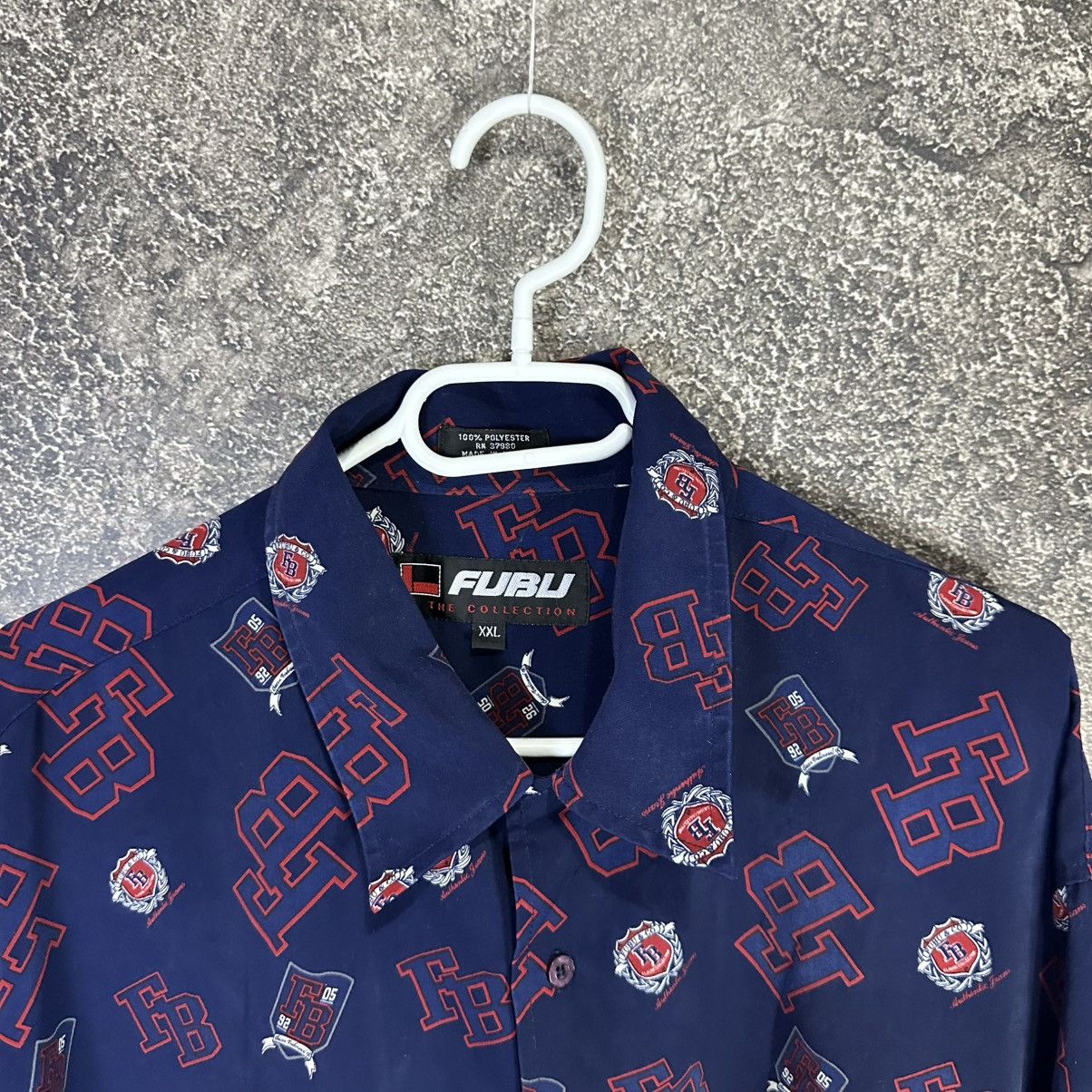Fubu Vintage Rare Fubu Rap Monogram Shirt Size US XXL / EU 58 / 5 - 12 Thumbnail