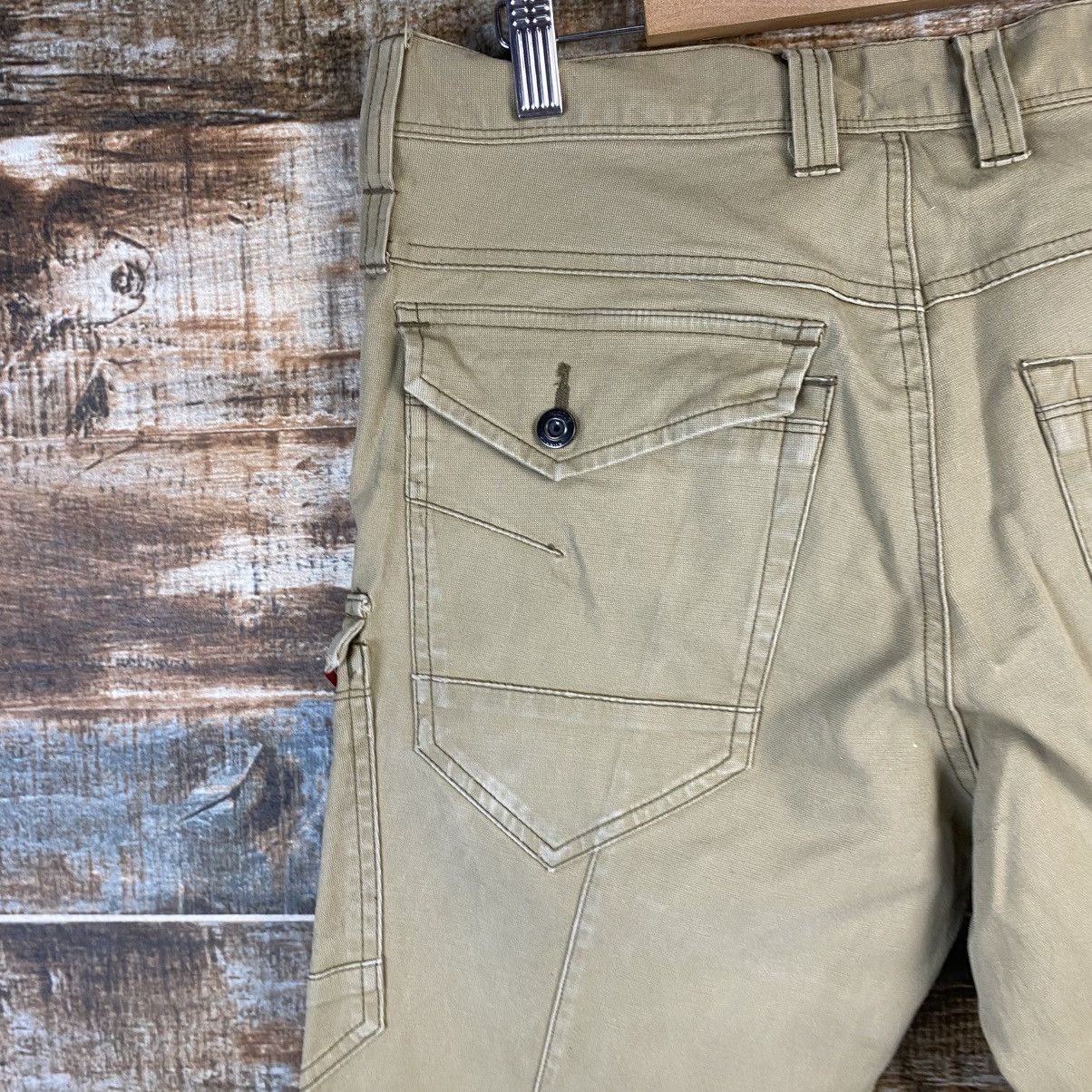 Japanese Brand DL Burtle Beige Cargo Multipocket Pants #C1134 Size US 30 / EU 46 - 18 Thumbnail