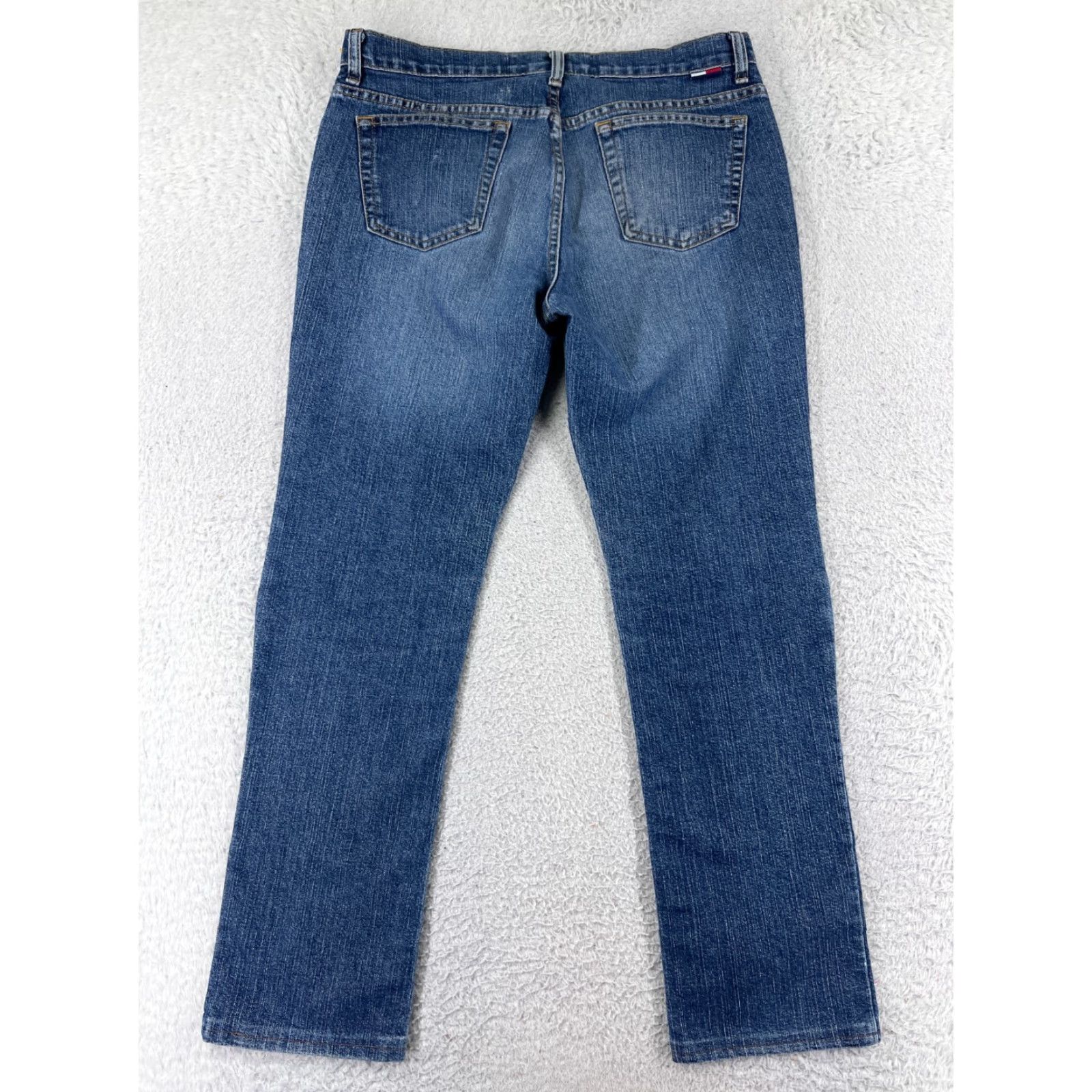 Tommy Hilfiger Tommy Hilfiger Pants Womens 11 Blue Denim Jeans Straight Mid Rise Cotton Blend Size 32" / US 10 / IT 46 - 2 Thumbnail
