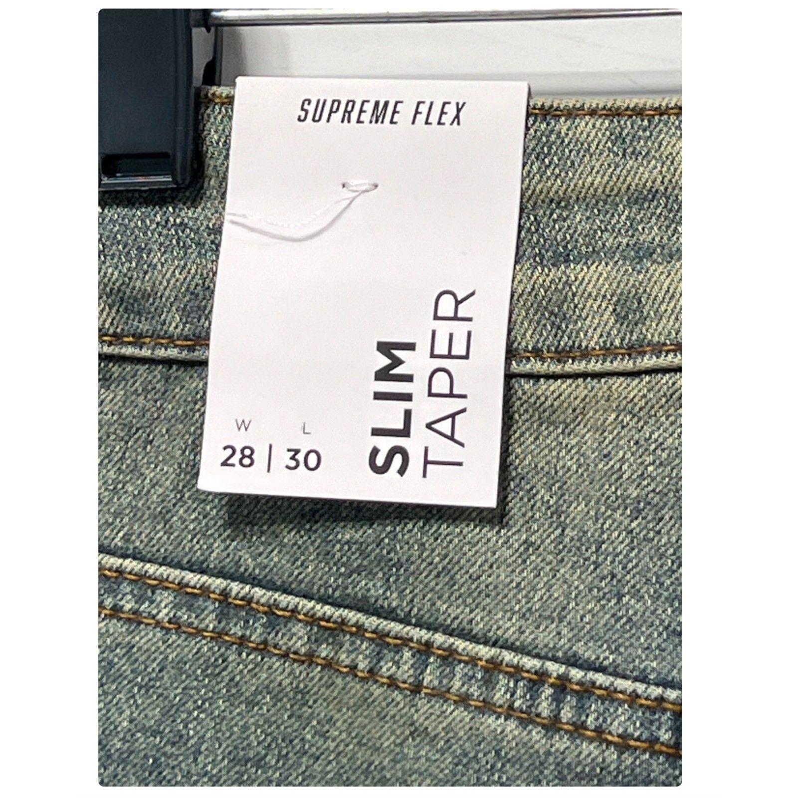 rue21 Rue 21 - Men's Supreme Flex Slim Taper Jeans Distressed - Bl Size US 28 / EU 44 - 4 Thumbnail