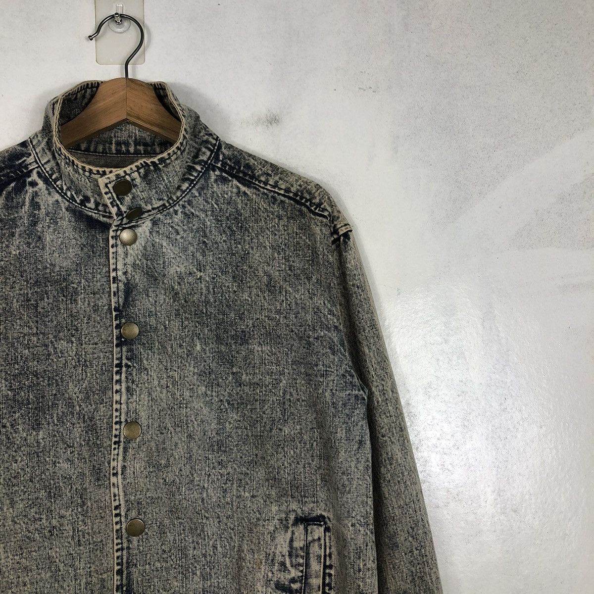 Japanese Brand 📌VINTAGE DENIM JACKET RUSTY BIKER VENCE EXCHANGE JAPAN Size US M / EU 48-50 / 2 - 8 Thumbnail