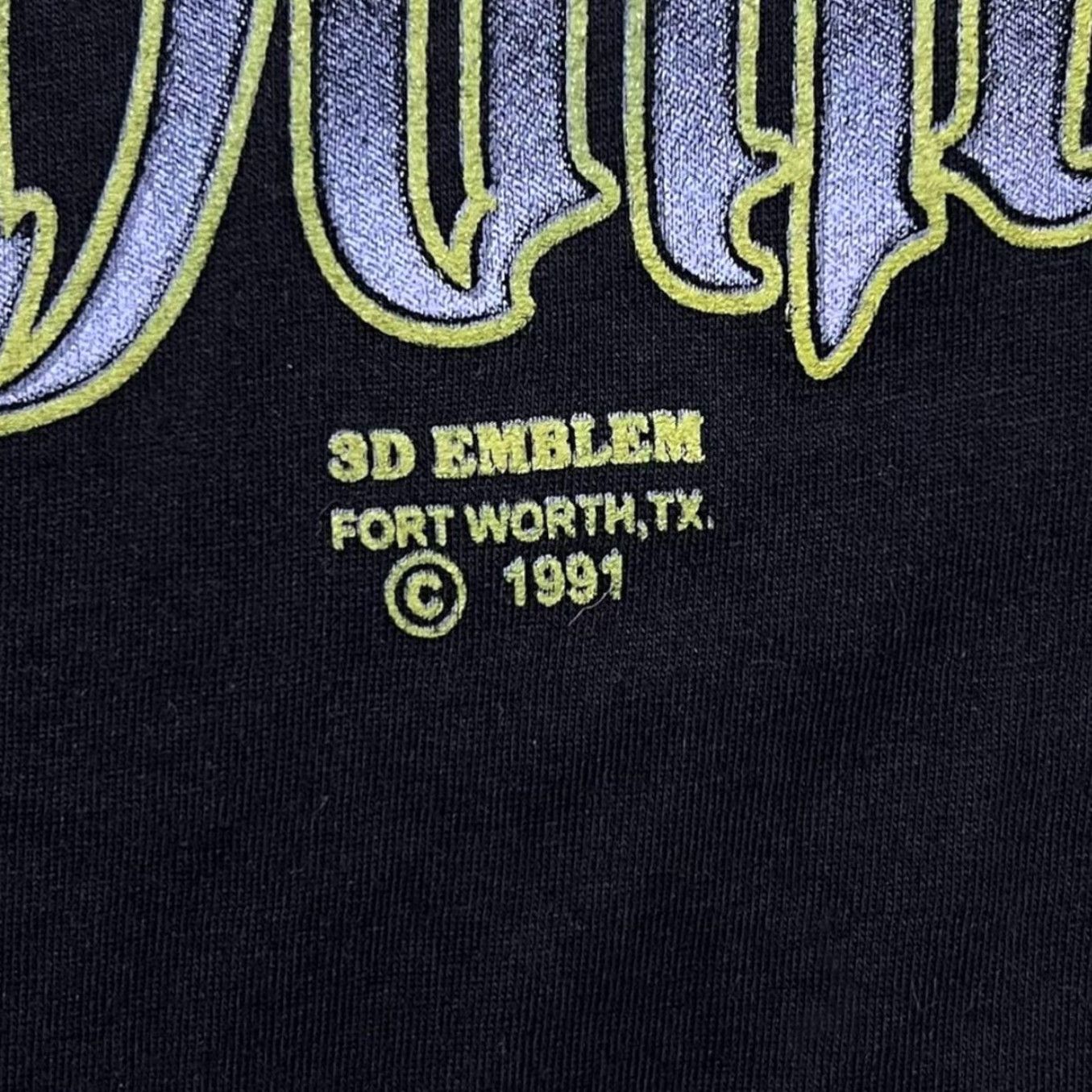 Vintage Vintage 3D Emblem "Bad To The Bone" Skull Biker Graphic Black Single Stitch T-Shirt Mens M Size US M / EU 48-50 / 2 - 5 Thumbnail