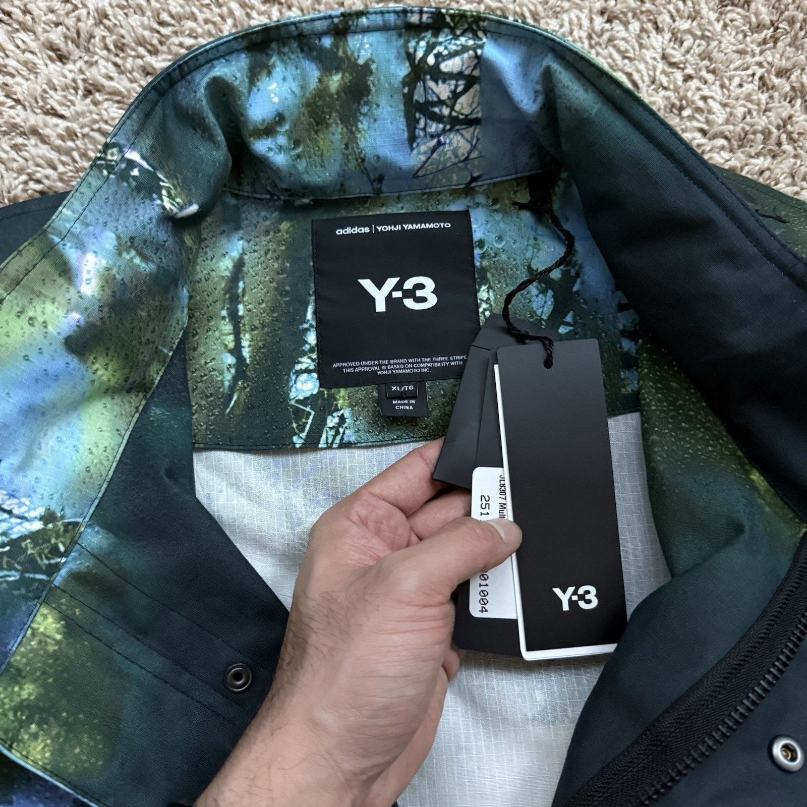 Adidas × Y-3 × Yohji Yamamoto NWT Y-3 Adidas AOP Earth Print Field Jacket Multicolored Size US XL / EU 56 / 4 - 4 Thumbnail