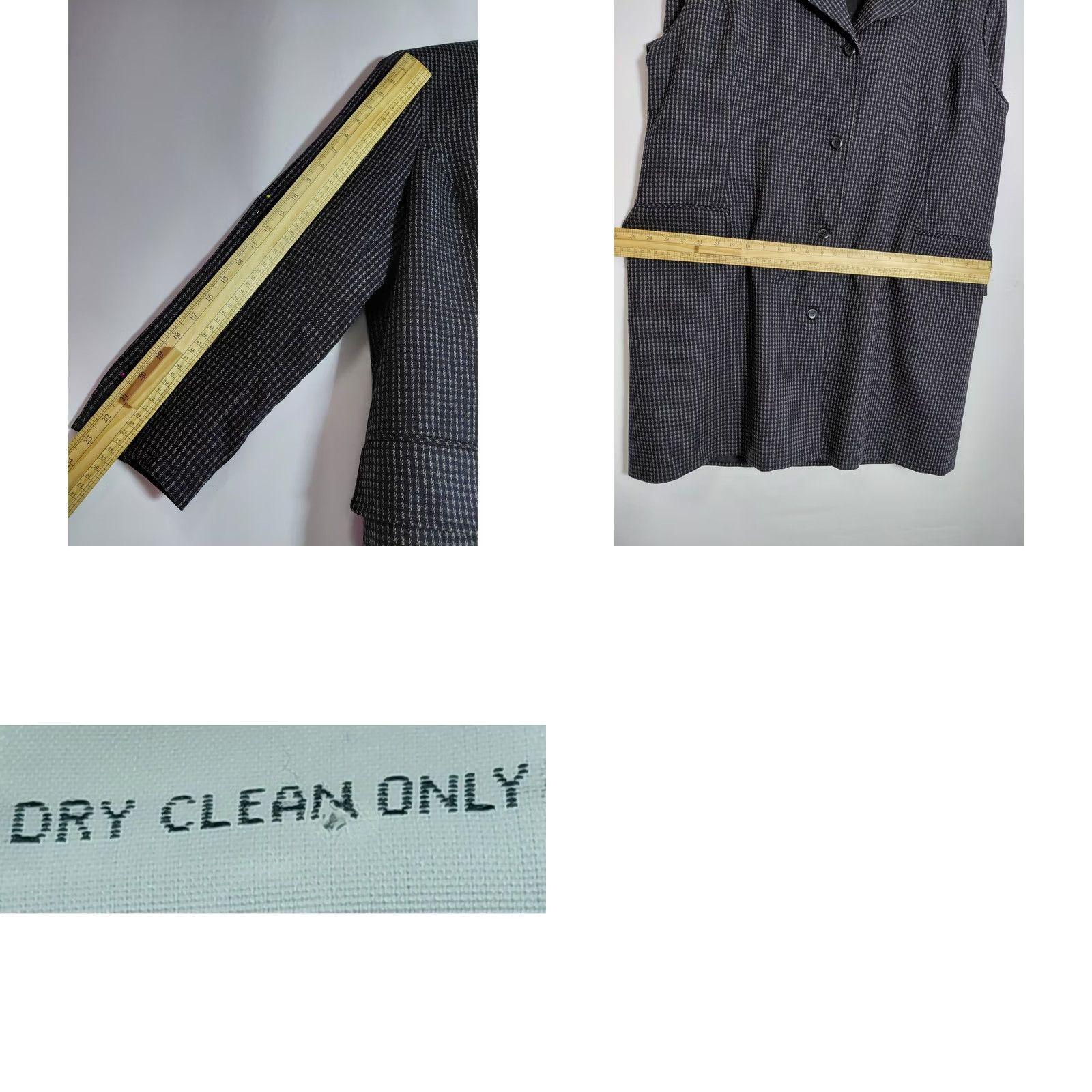 Vintage Vintage FOCUS 2000 BY Charles Glueck Wool Blazer Gray Solid Size 18W Size XXL / US 16-18 / IT 52-54 - 8 Thumbnail