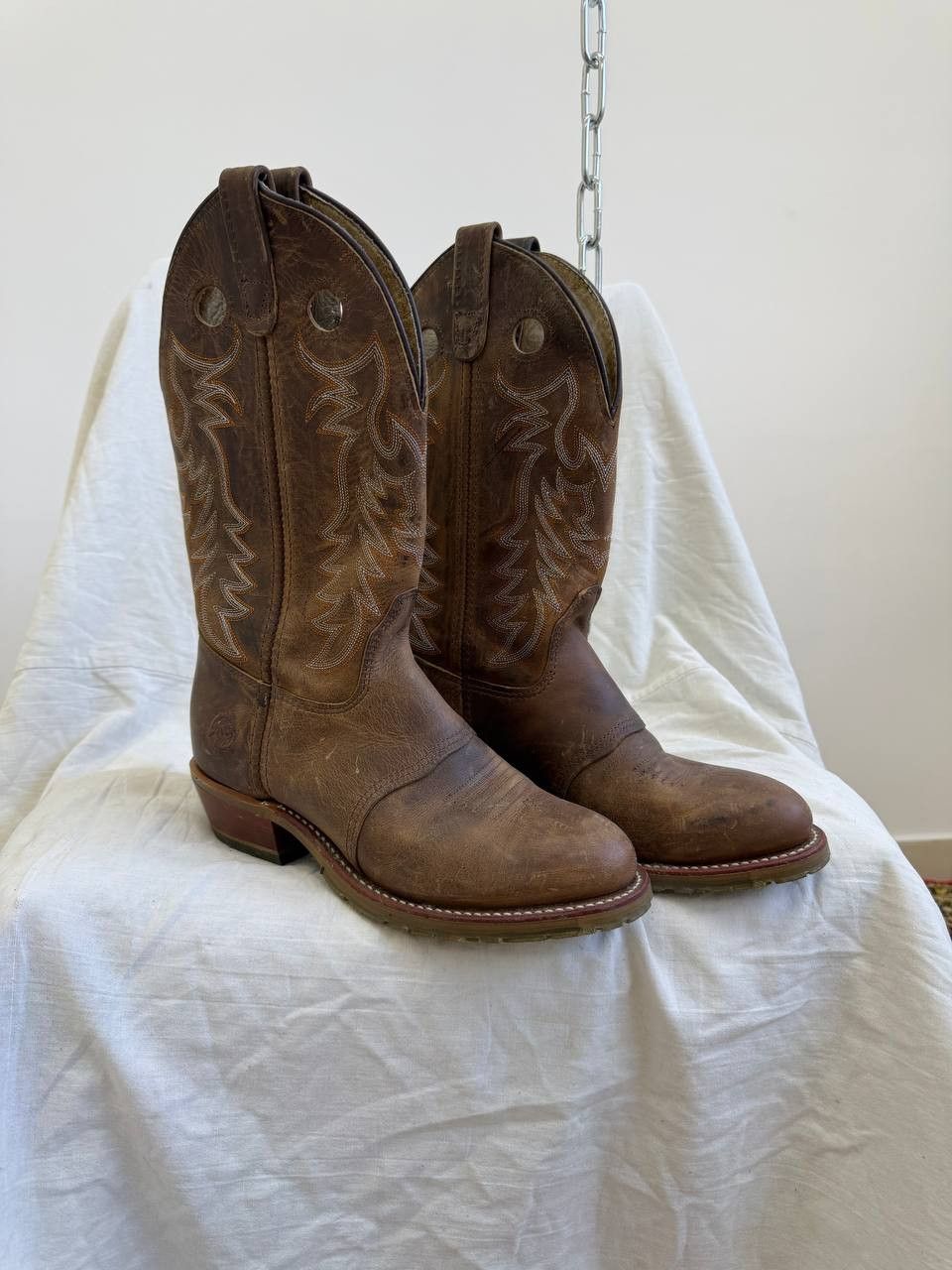 Hedi Slimane Studded platform brown boots avant garde vintage A.S. 98 Size US 7 / EU 40 - 2 Thumbnail
