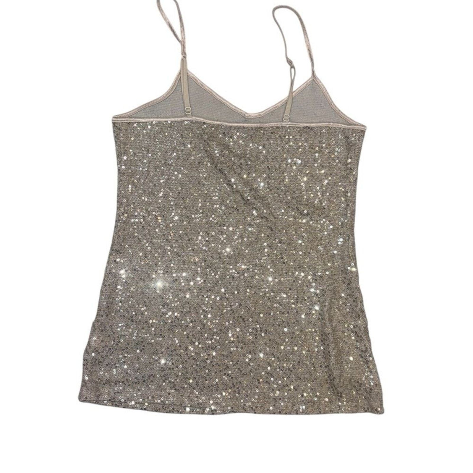 Express Express Gold Sequin Women's Top Size Xs Size XS / US 0-2 / IT 36-38 - 3 Thumbnail