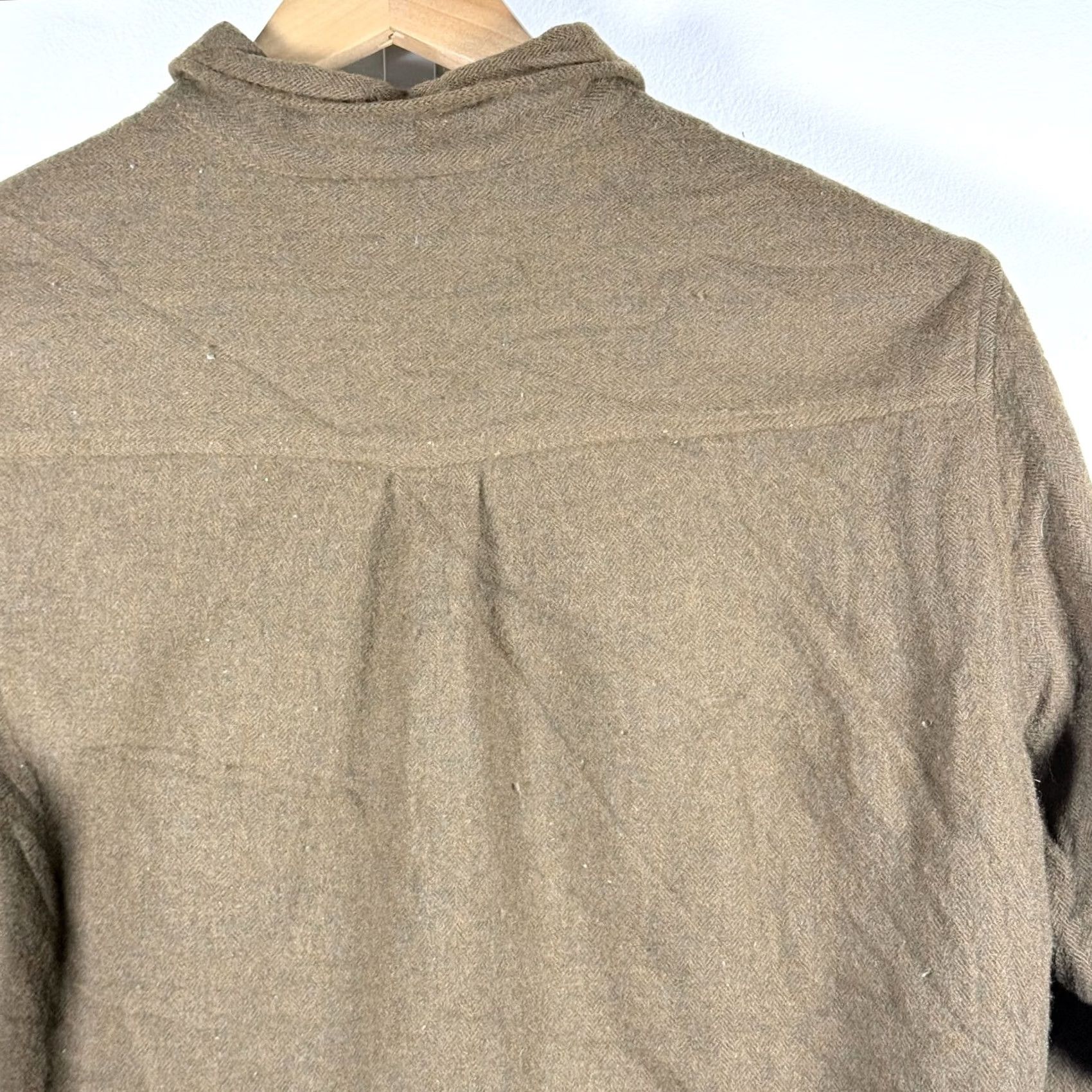 Vintage Woolrich Button-Down Long Sleeve Shirt Brown Men Large Flaws Size US L / EU 52-54 / 3 - 6 Thumbnail