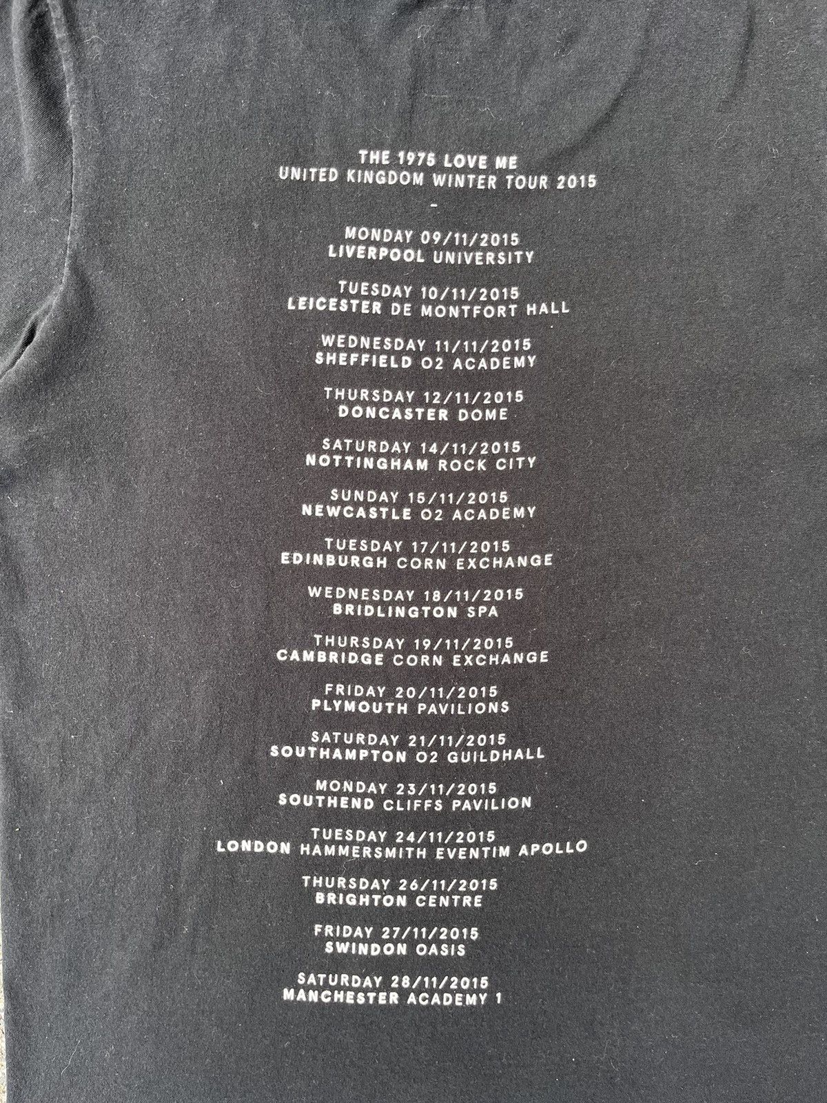 Band Tees × The 1975 × Vintage 🎸 THE 1975 UNITED KINGDOM TOUR 2015 LOVE ME RARE Y2K T SHIRT Size US S / EU 44-46 / 1 - 6 Thumbnail