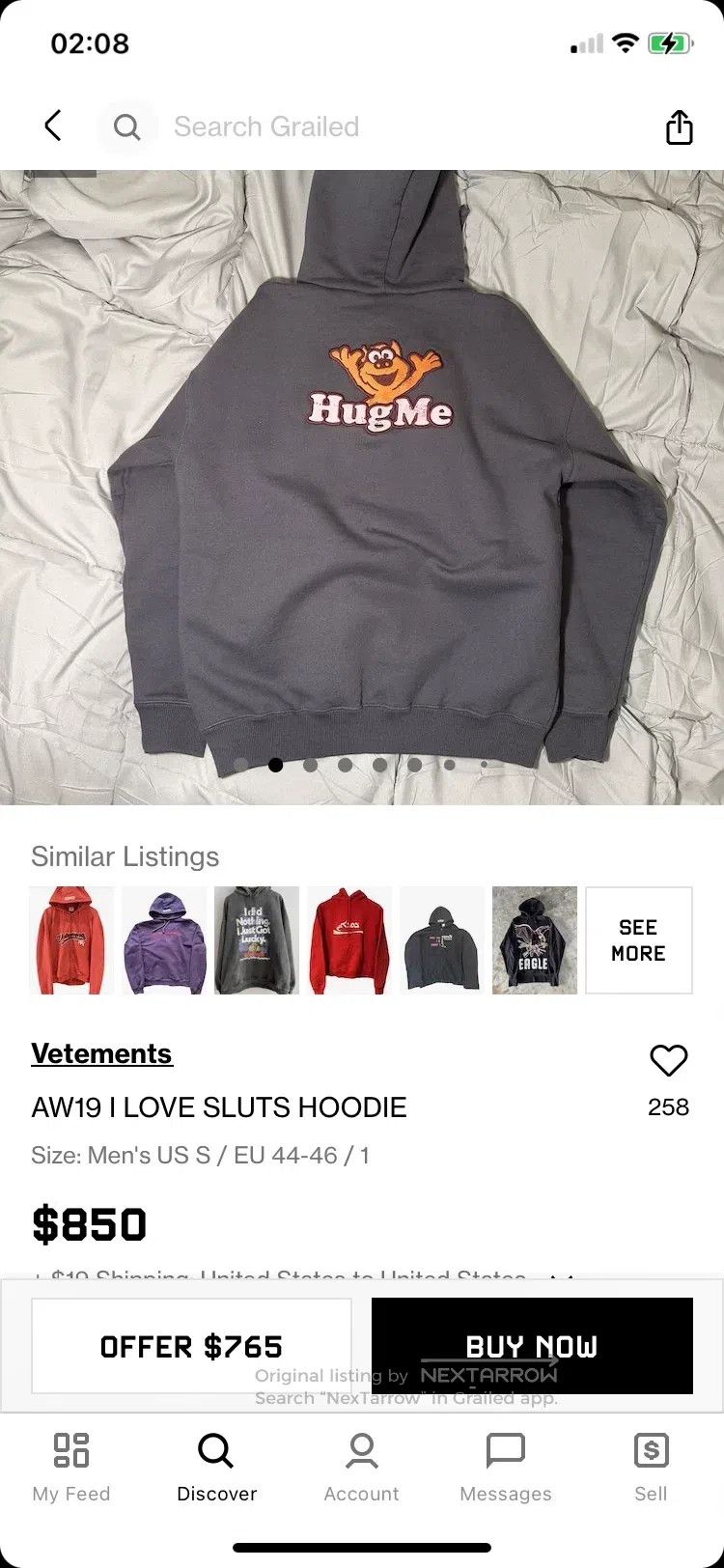 Vetements Vetements Hoodie Size US XS / EU 42 / 0 - 7 Thumbnail