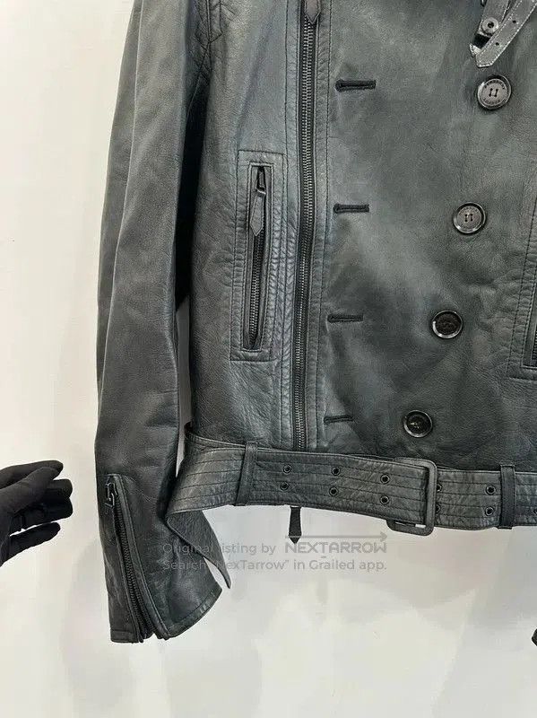 Burberry Burberry Men's Black Leather Coat Size L. Size US L / EU 52-54 / 3 - 3 Thumbnail