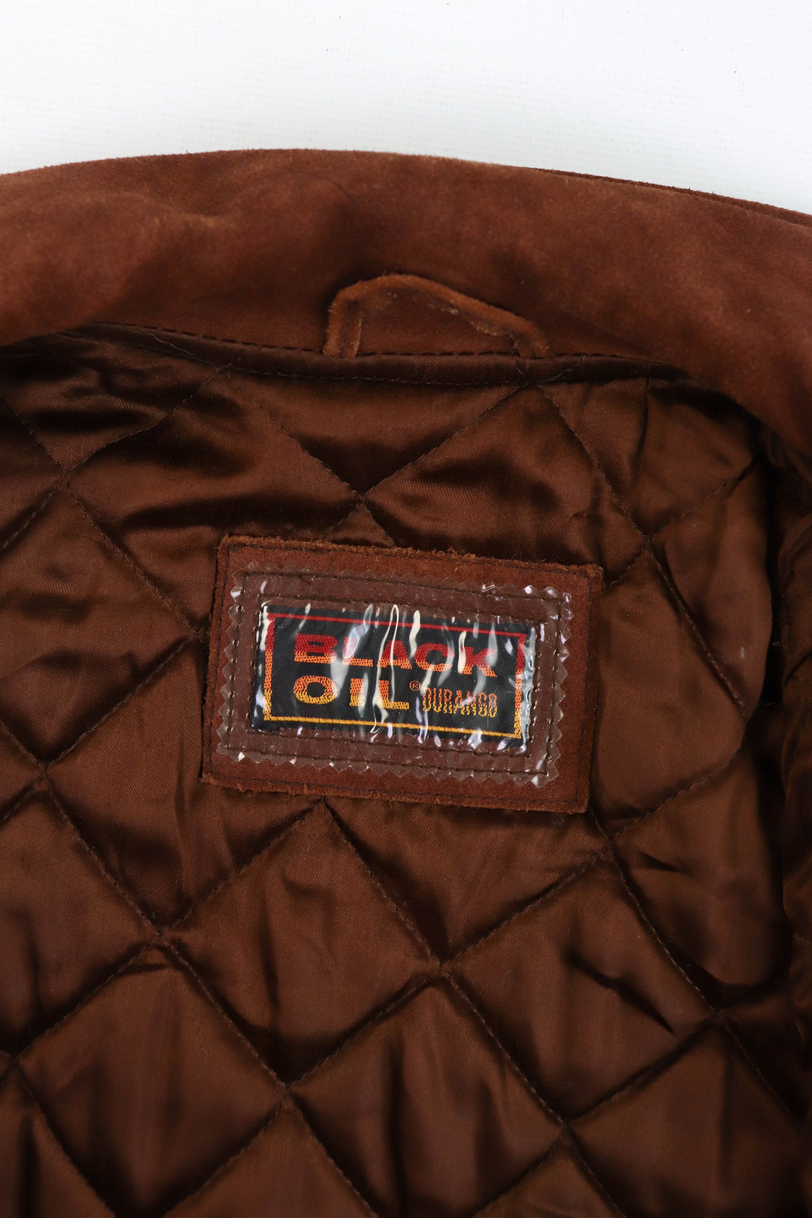 Vintage Vintage Tan Suede Leather Western Double Breast Crop Jacket Size US L / EU 52-54 / 3 - 15 Thumbnail
