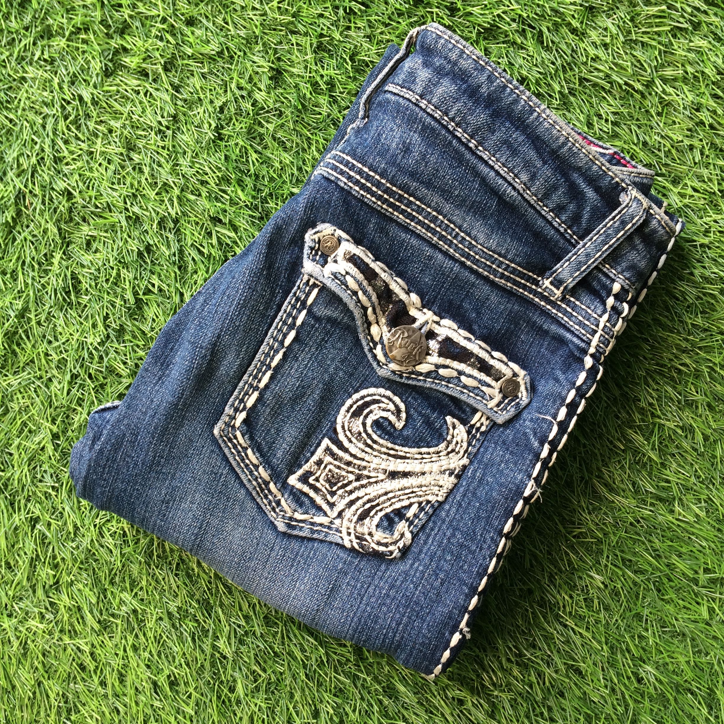 Japanese Brand Low Rise Bootcut Jeans D-793 Size 24" / US 00 / IT 34 - 9 Thumbnail