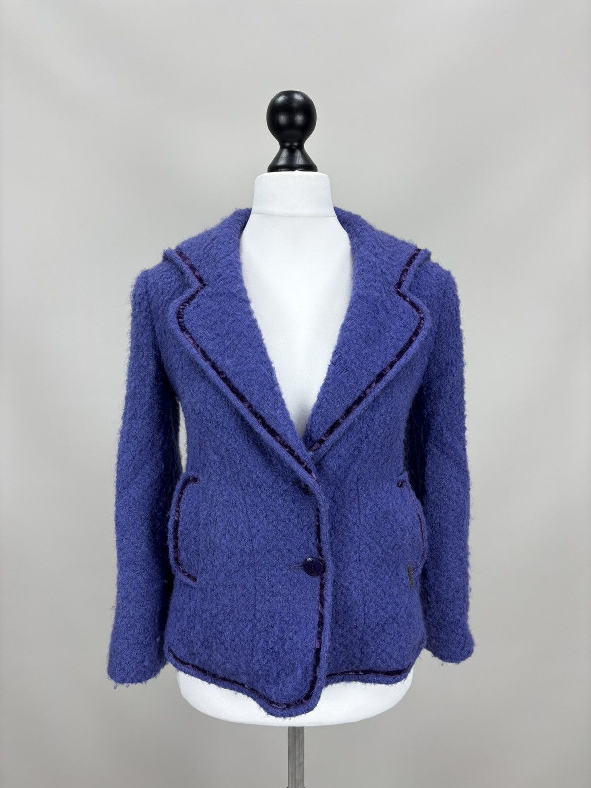 John Galliano Womens blazer John Galliano Size M Color Purple Size M / US 6-8 / IT 42-44 - 2 Thumbnail