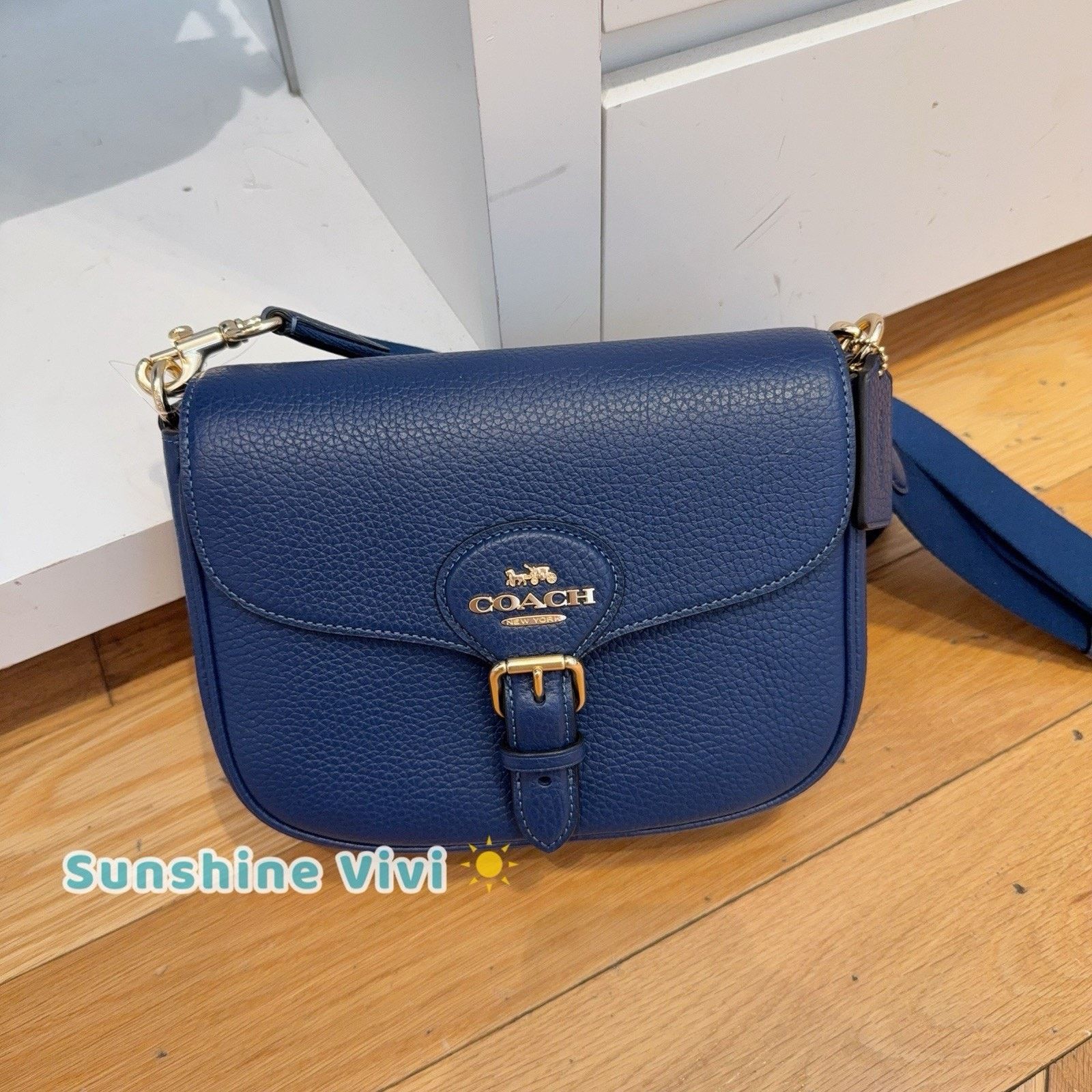 Coach NWT COACH Amelia Saddle Bag Shoulder Bag Leather CP107 Size ONE SIZE - 1 Thumbnail