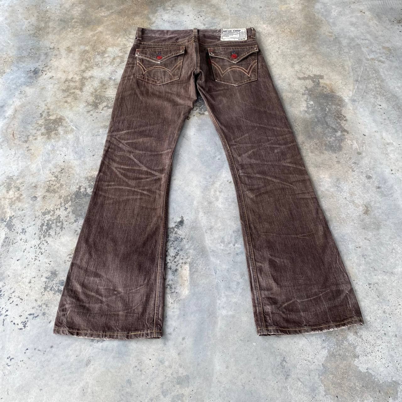 Edwin FLARE EWDIN 503 HERINGBONE GHOSTCLAW DARK BROWN Size US 30 / EU 46 - 7 Thumbnail