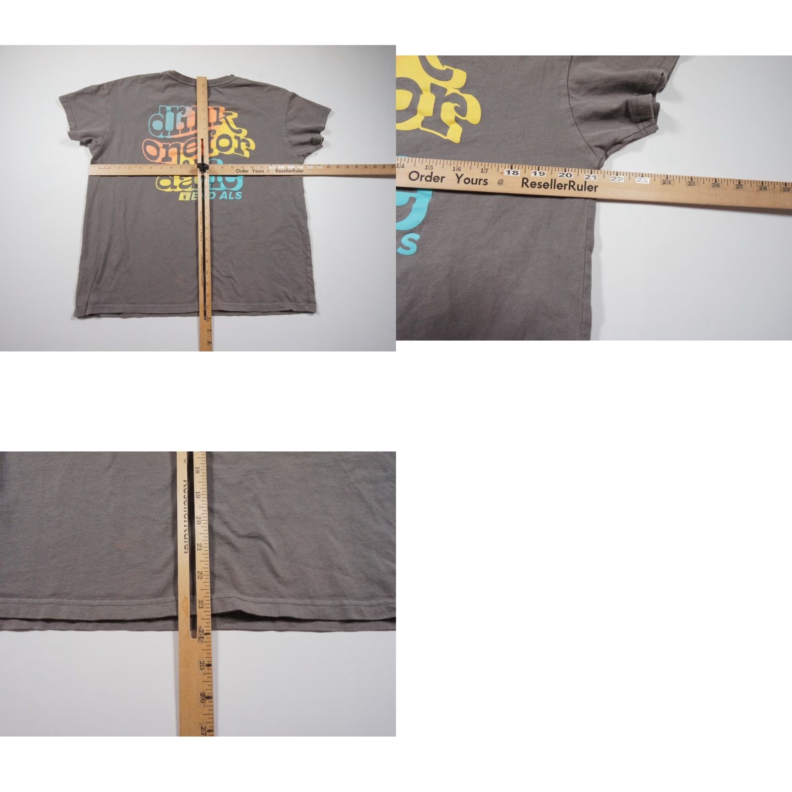 Vintage VINTAGE Dutch Bros Coffee Shirt Women's T-Shirt Adult Large Gray Short Sleeve Crew Neck Pullover Casual Travel ASL Awareness Womens Size L / US 10 / IT 46 - 8 Thumbnail