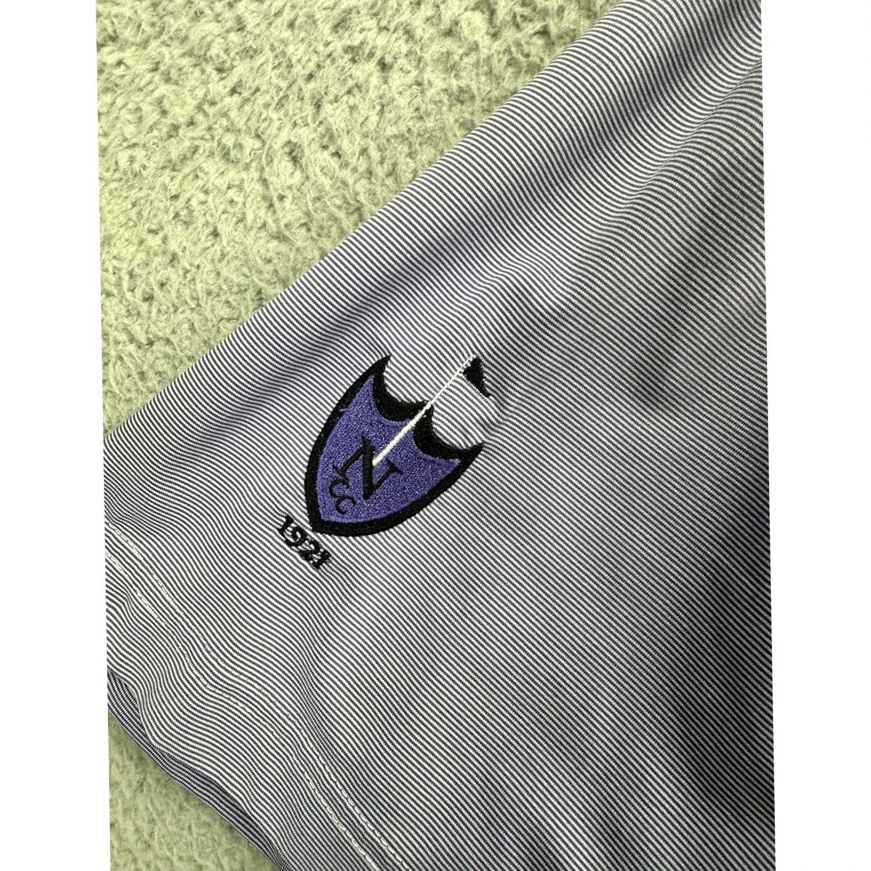 Footjoy FootJoy FJ Polo Shirt - Large Purple Stripes Rugby Golf Size US L / EU 52-54 / 3 - 6 Thumbnail