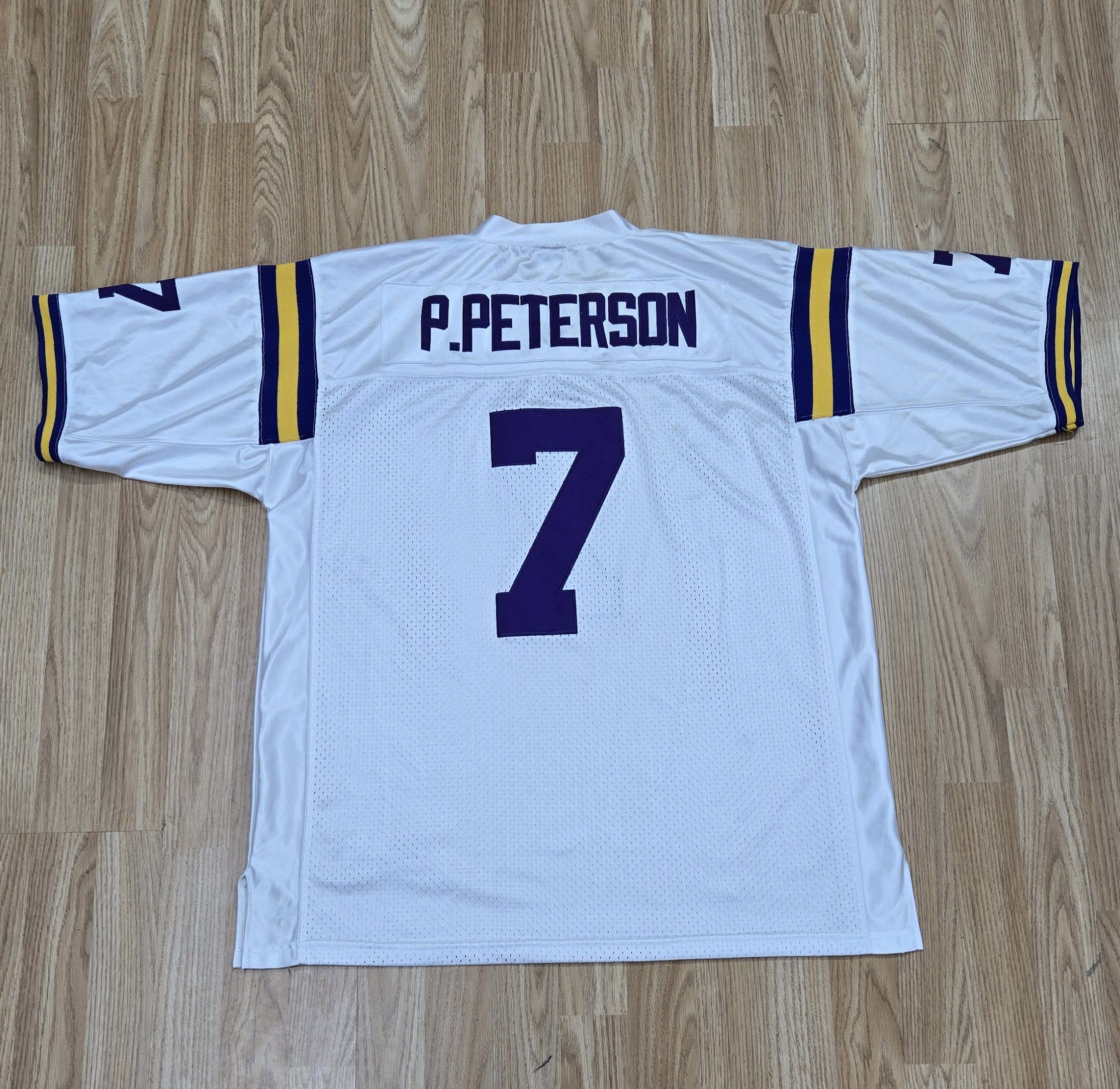 image of NCAA x Nike Vintage Patrick Peterson Nike Lsu Jersey in Purple/White, Men's (Size Large)