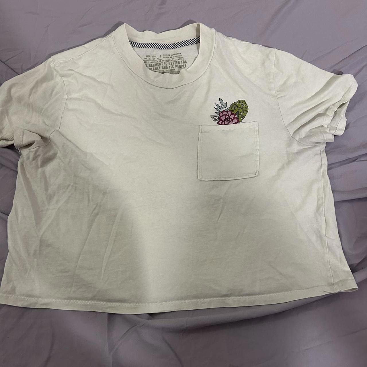 Volcom Volcom Women's Cream and Multi Tshirt Size XL / US 12-14 / IT 48-50 - 1 Thumbnail