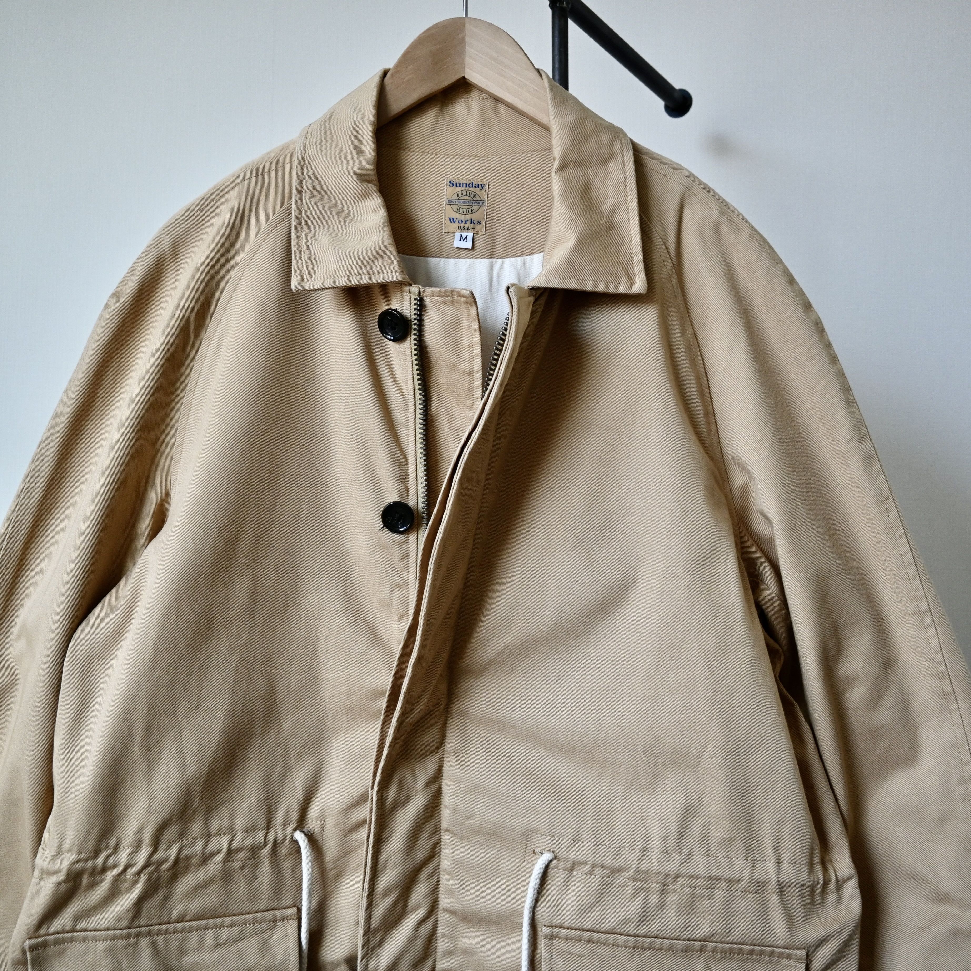 Sunday Works Sunday Works cotton chino twill fly front coat, made in USA Size US M / EU 48-50 / 2 - 6 Thumbnail