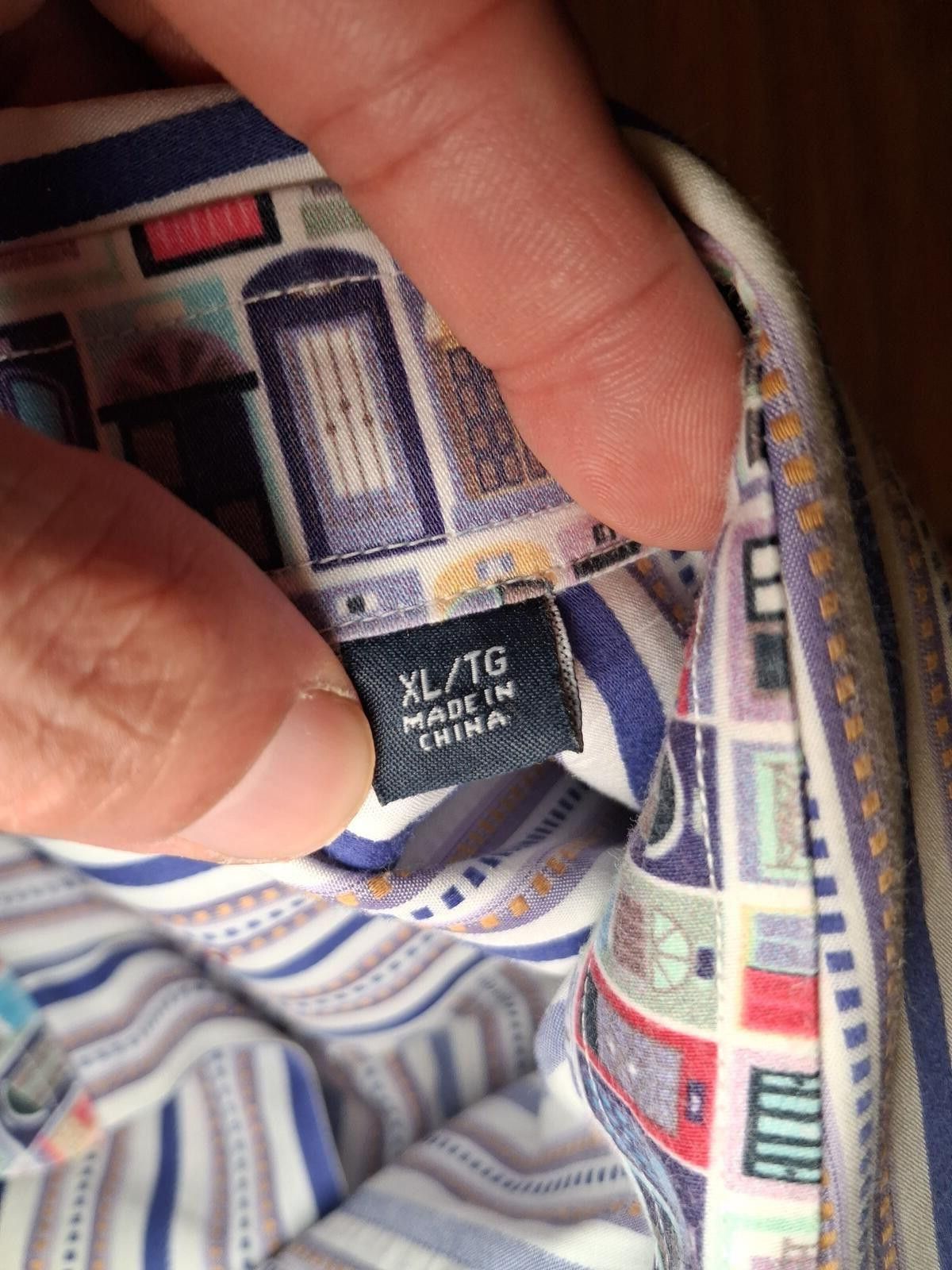 Robert Graham Robert Graham Shirt XL Multicolor Cotton Striped Flip Cuff Size US XL / EU 56 / 4 - 3 Thumbnail