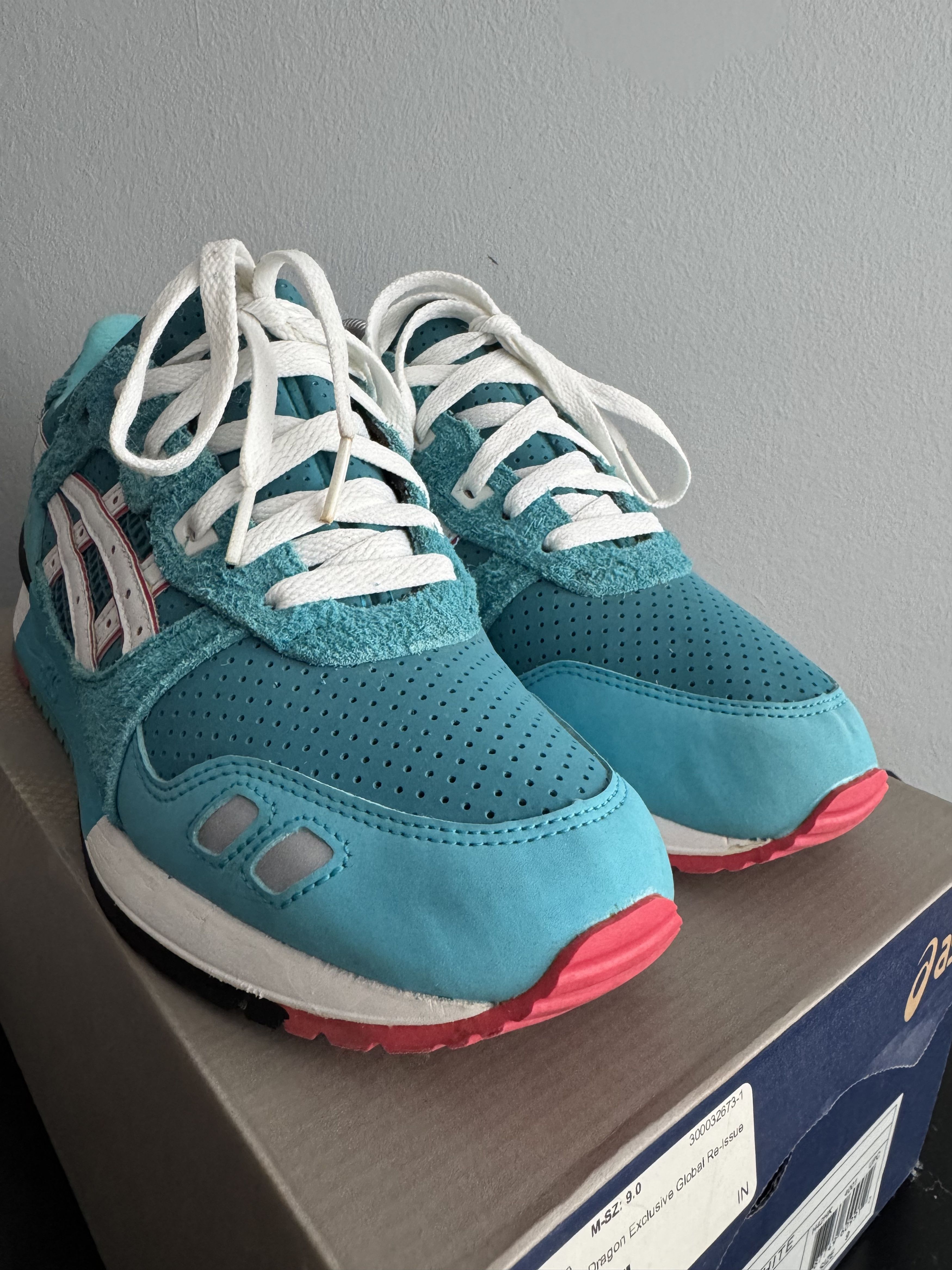Asics BAIT x Asics Gel Lyte III Teal Dragon PYS kith ronnie fieg Size US 9 / EU 42 - 4 Thumbnail