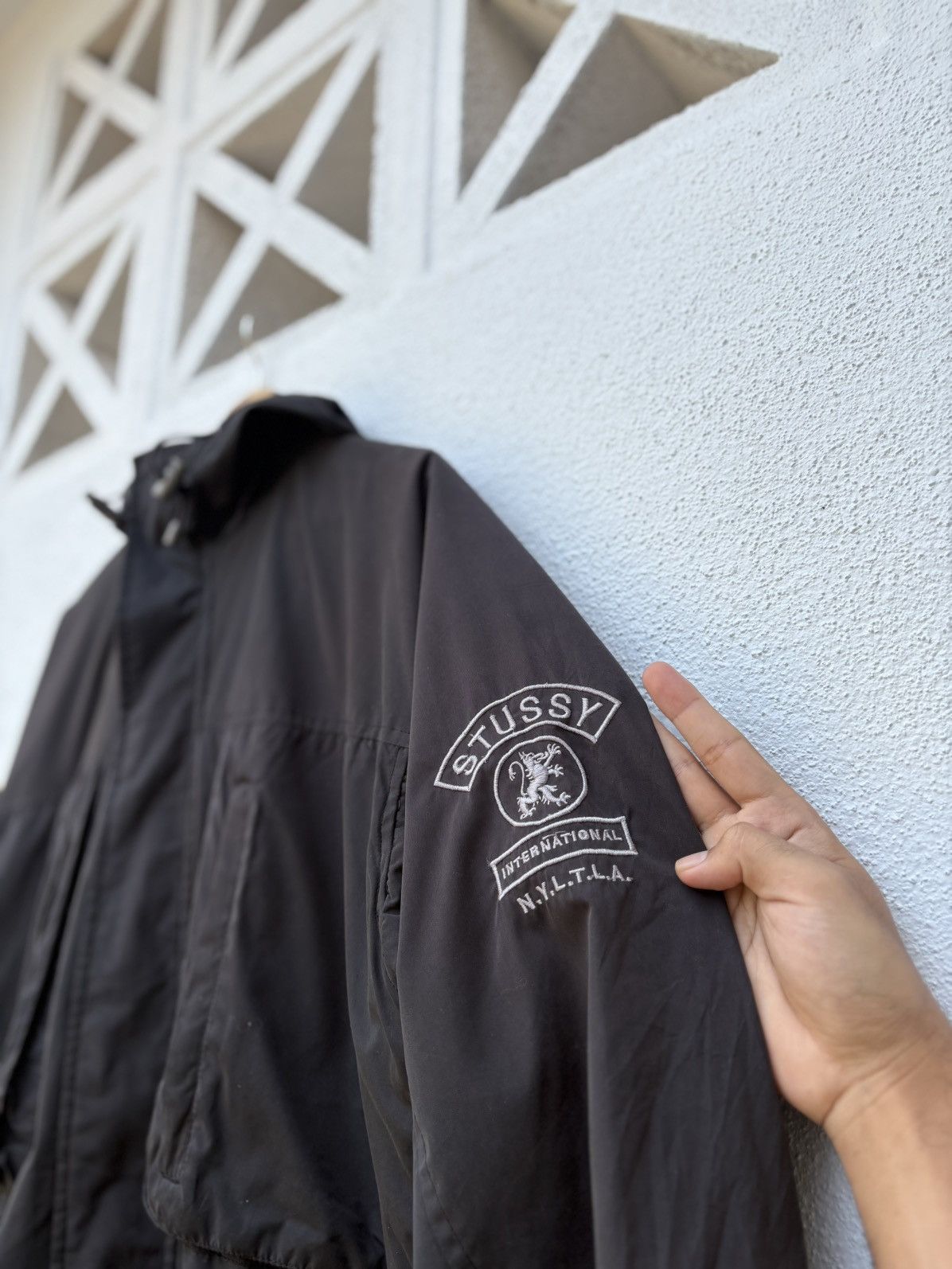 Stussy Vintage Stussy International NYLTLA Hooded Jacket Size US L / EU 52-54 / 3 - 5 Thumbnail