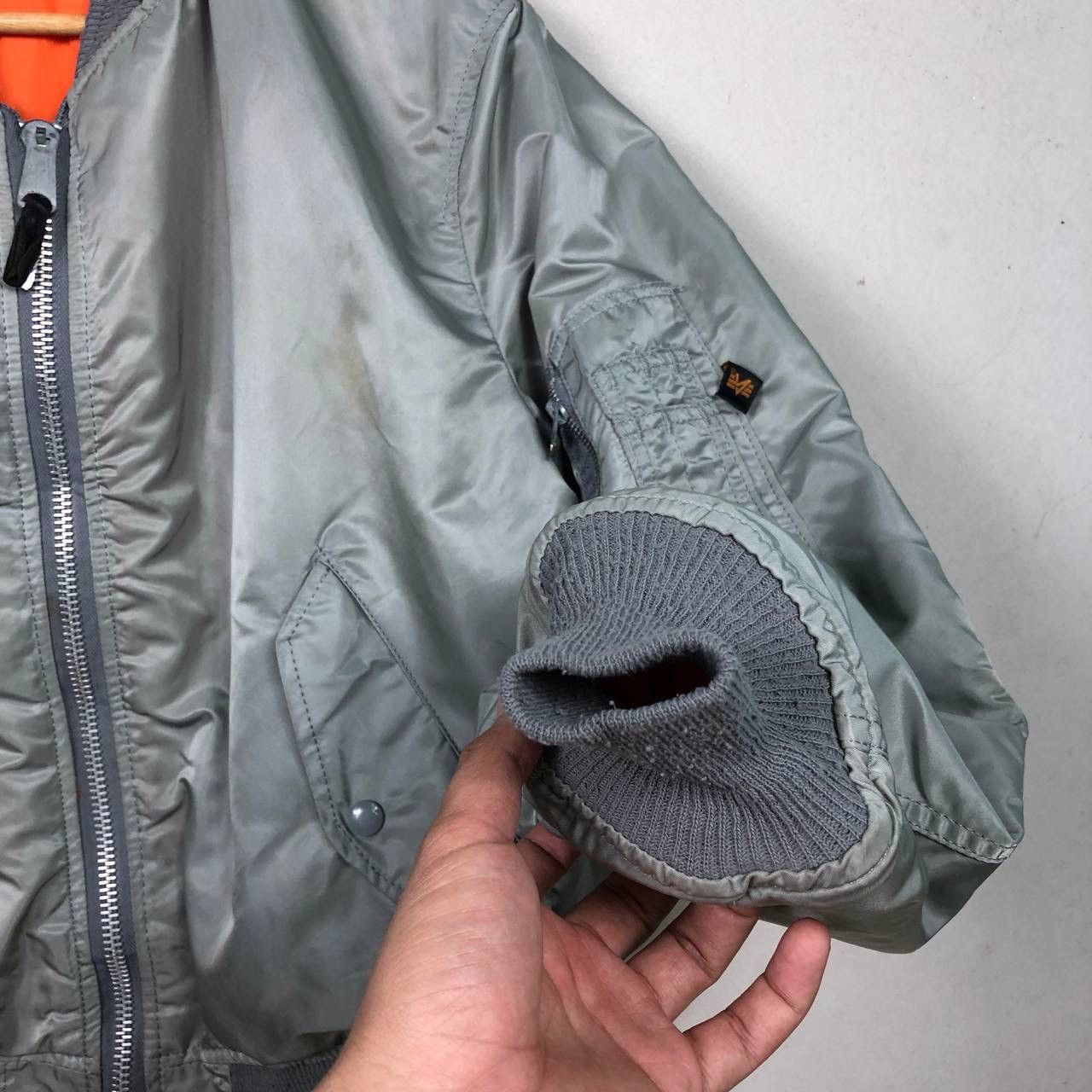 Alpha Industries Vintage Alpha Industries MA-1 Flight Jacket Bomber Jacket Size US L / EU 52-54 / 3 - 6 Thumbnail