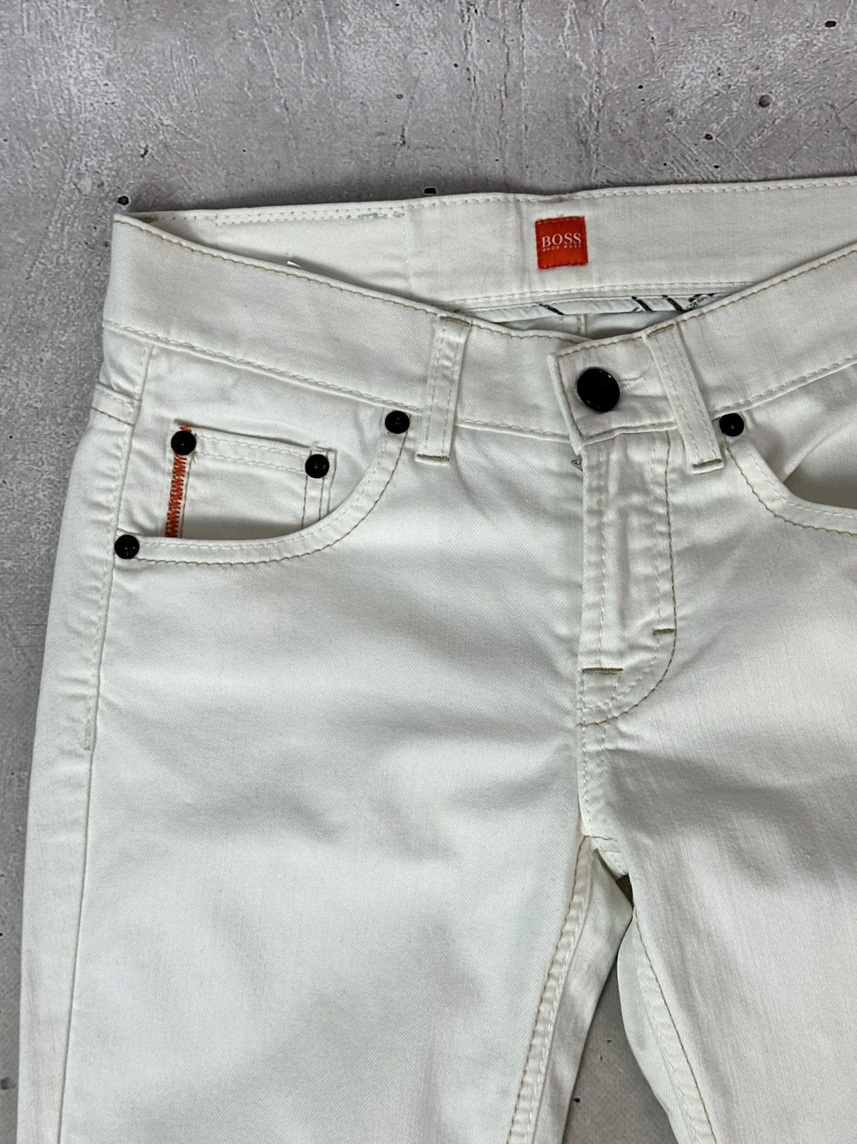 Hugo Boss Vintage Hugo Boss White Cotton Straight Women’s Jeans Size 25" / US 0 / IT 36 - 4 Thumbnail