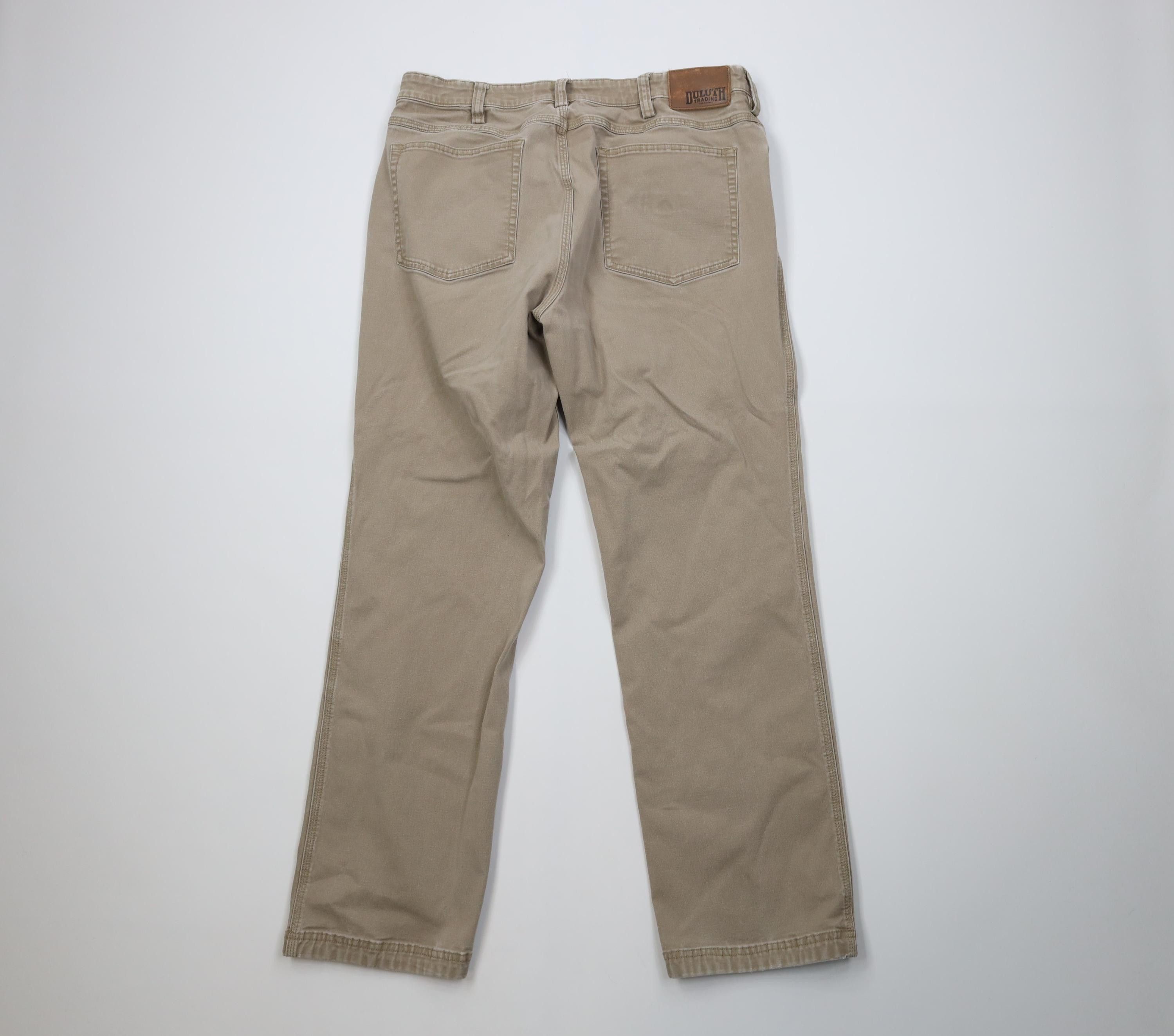 Duluth Trading Company Duluth Trading Co Gusset Flex Fire Hose Canvas Pants Beige Size US 36 / EU 52 - 10 Thumbnail