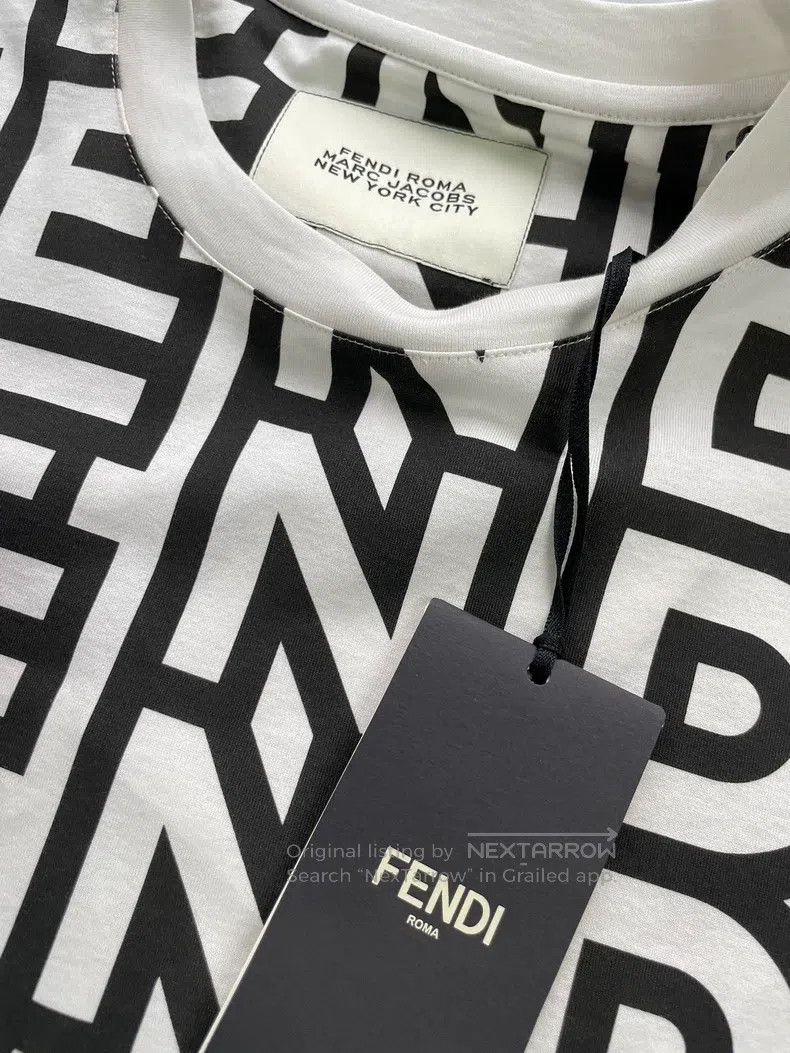 Fendi Fendi Letter Printed Short Sleeve Size S / US 4 / IT 40 - 2 Thumbnail