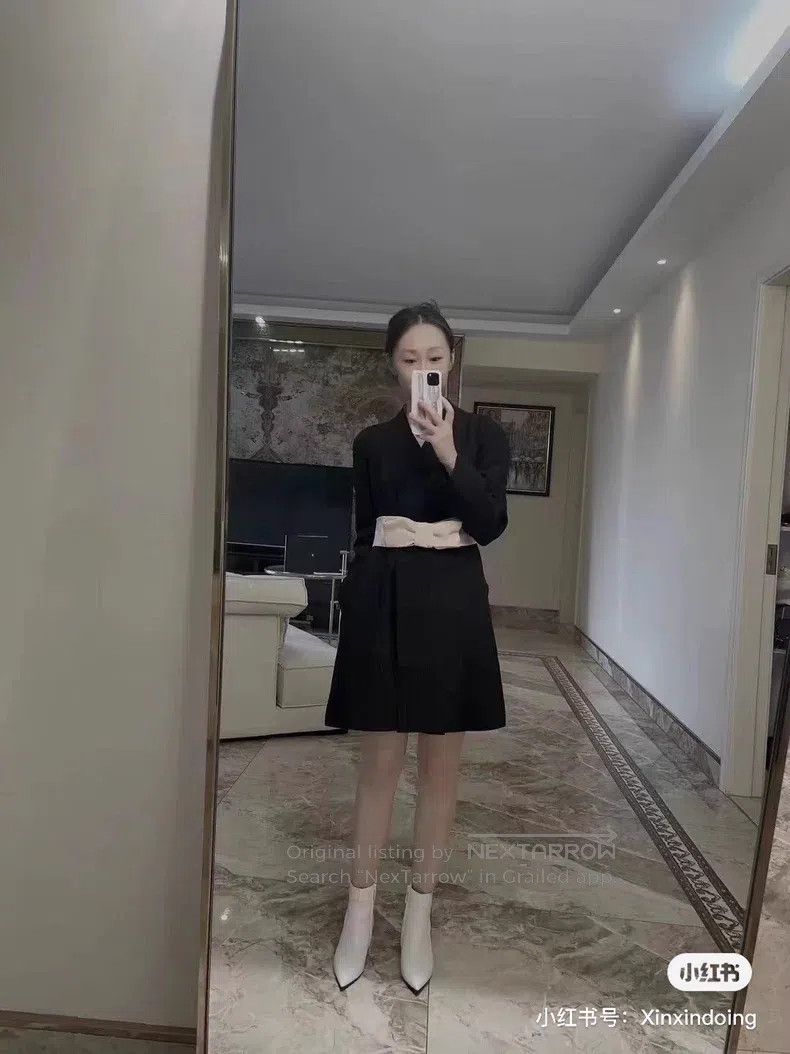 Valentino Valentino Silk wool dress with bow Size S / US 4 / IT 40 - 7 Thumbnail