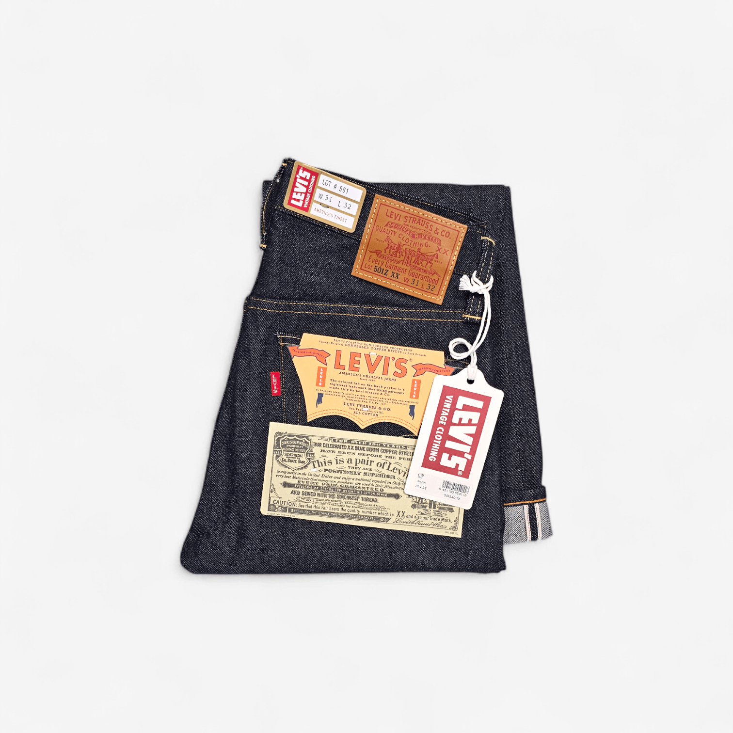 Levi's Vintage Clothing Levi's Vintage Clothing 1954 501 Selvedge Big E Japan Made Size US 31 - 1 Thumbnail