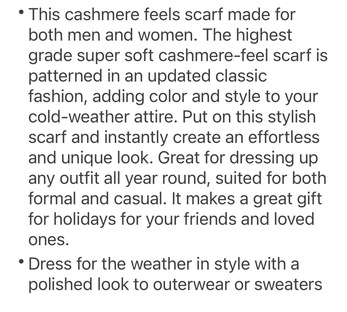 Other Cashmere Feel plaid acrylic scarf Size ONE SIZE - 3 Thumbnail